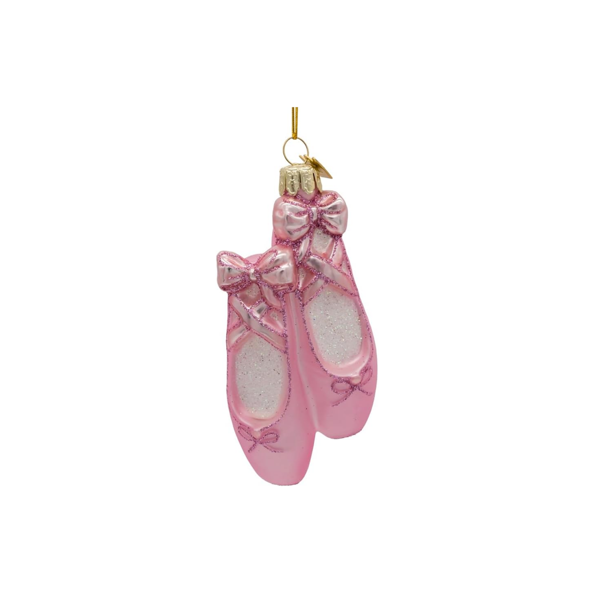 Kurt Adler Noble Gems Glass Ornament Collection, Ballet Slippers