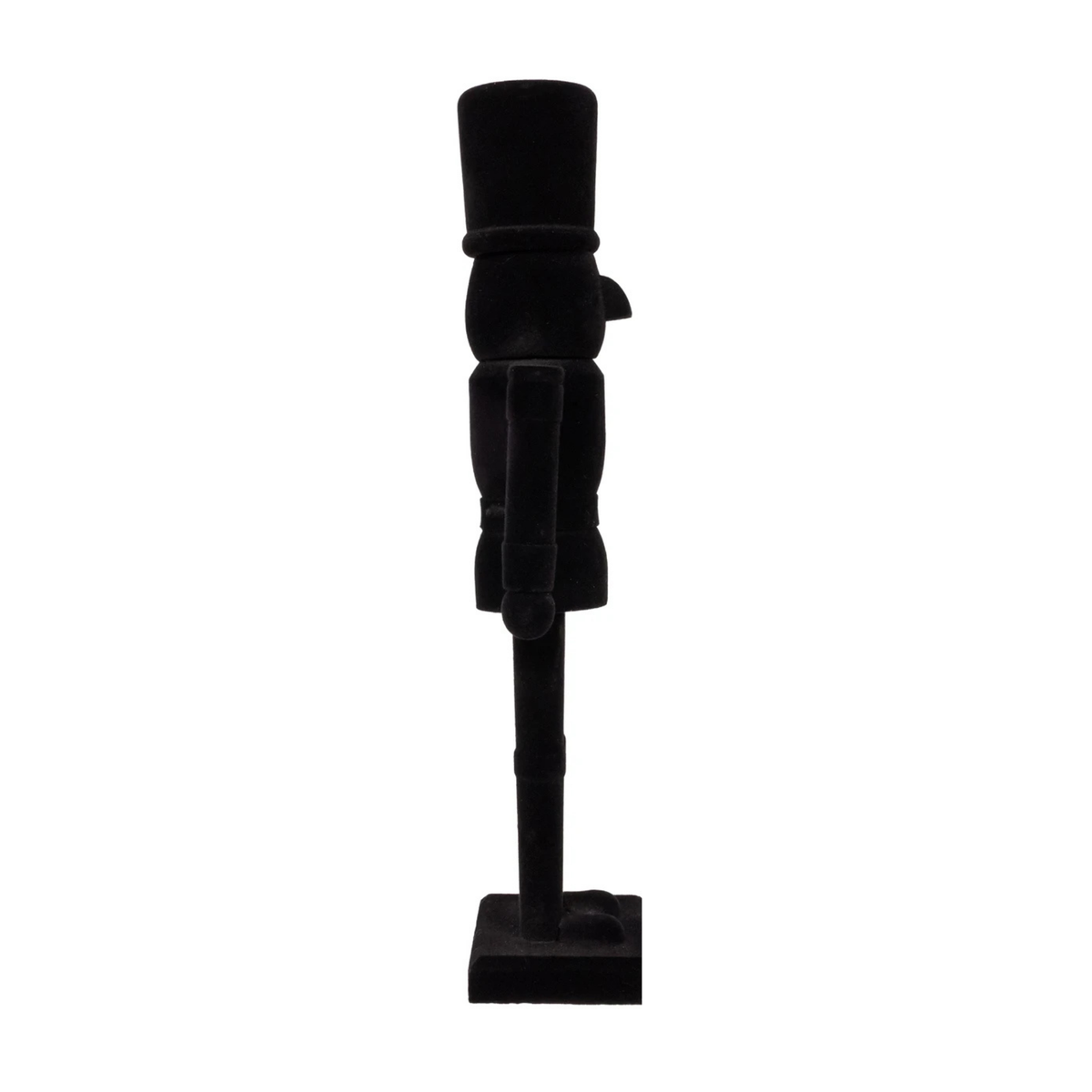 Kurt Adler Flocked Black Nutcracker, 15in