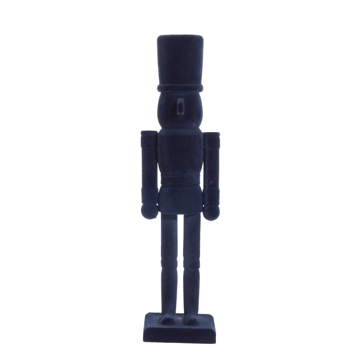 Kurt Adler Flocked Black Nutcracker, 15in
