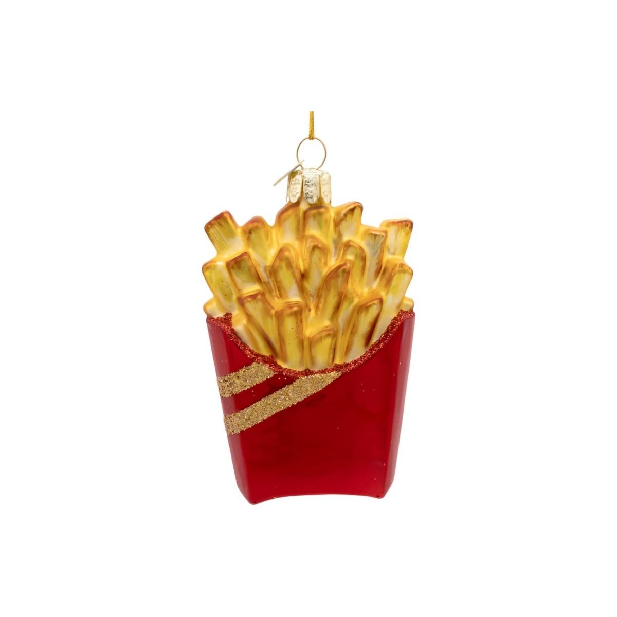 Kurt Adler Noble Gems Glass Ornament Collection, French Fries