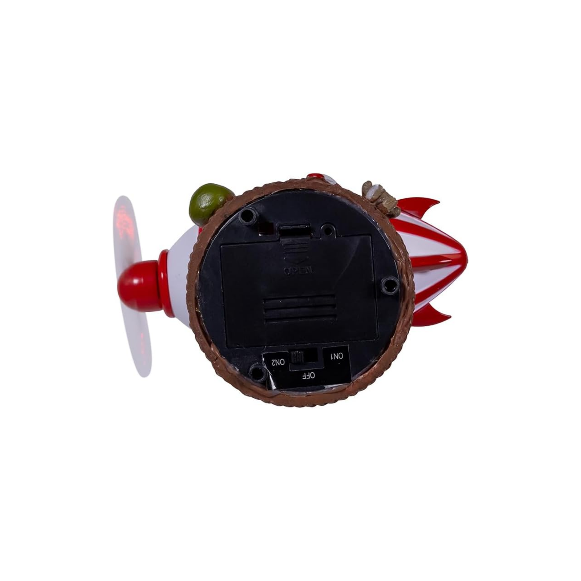 Kurt Adler LED Musical Santa Hot Air Balloon Motion Figurine, 8in