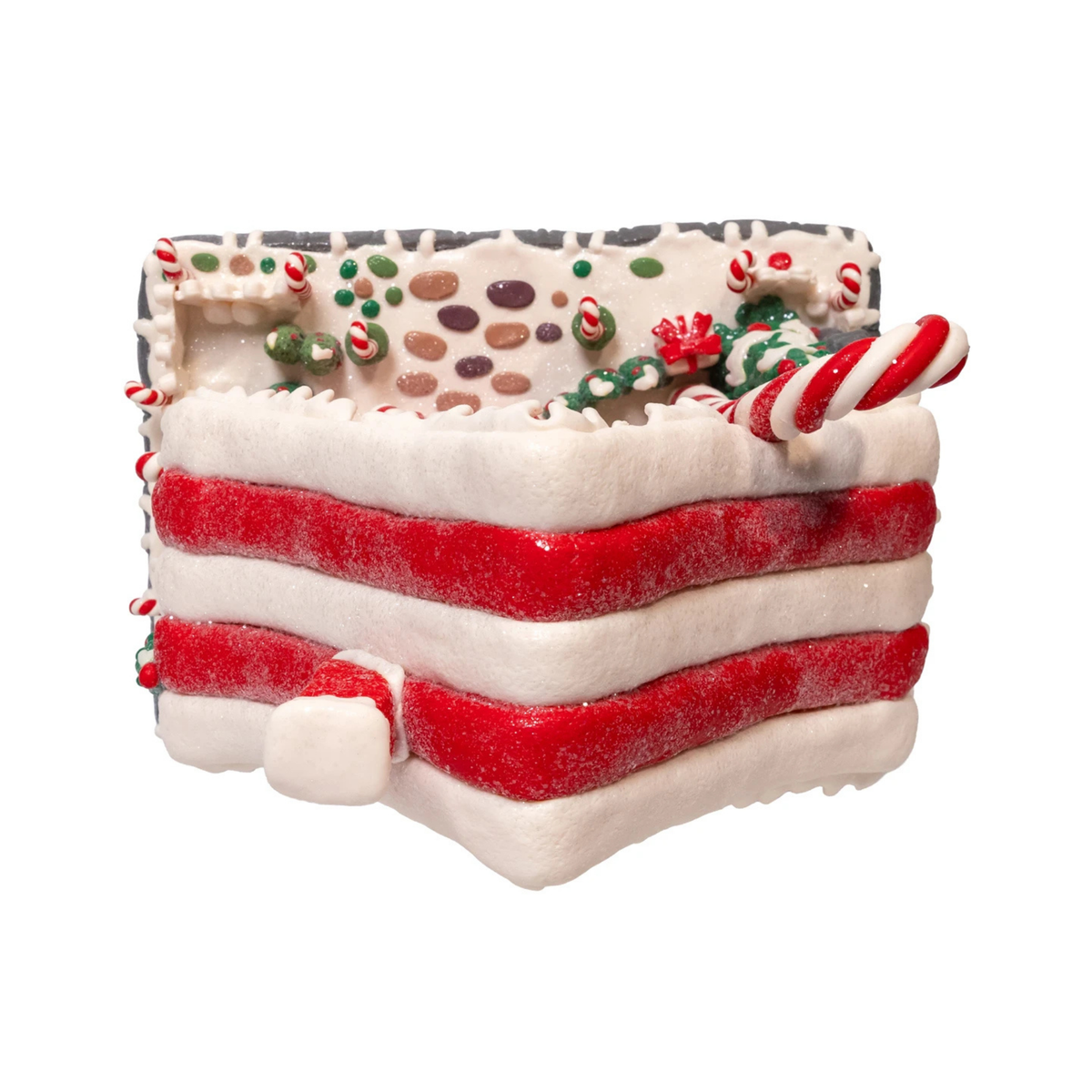 Kurt Adler LED Candy Cane Lane House, 10.5in