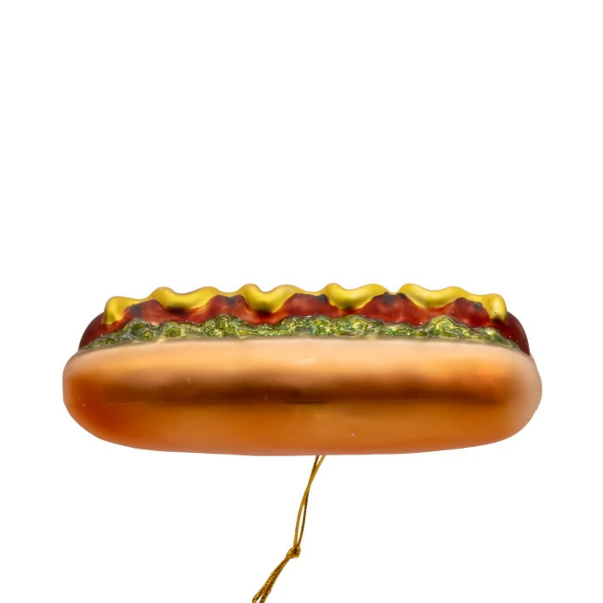 Kurt Adler Noble Gems Glass Ornament Collection for Tree, Hot Dog, 4in