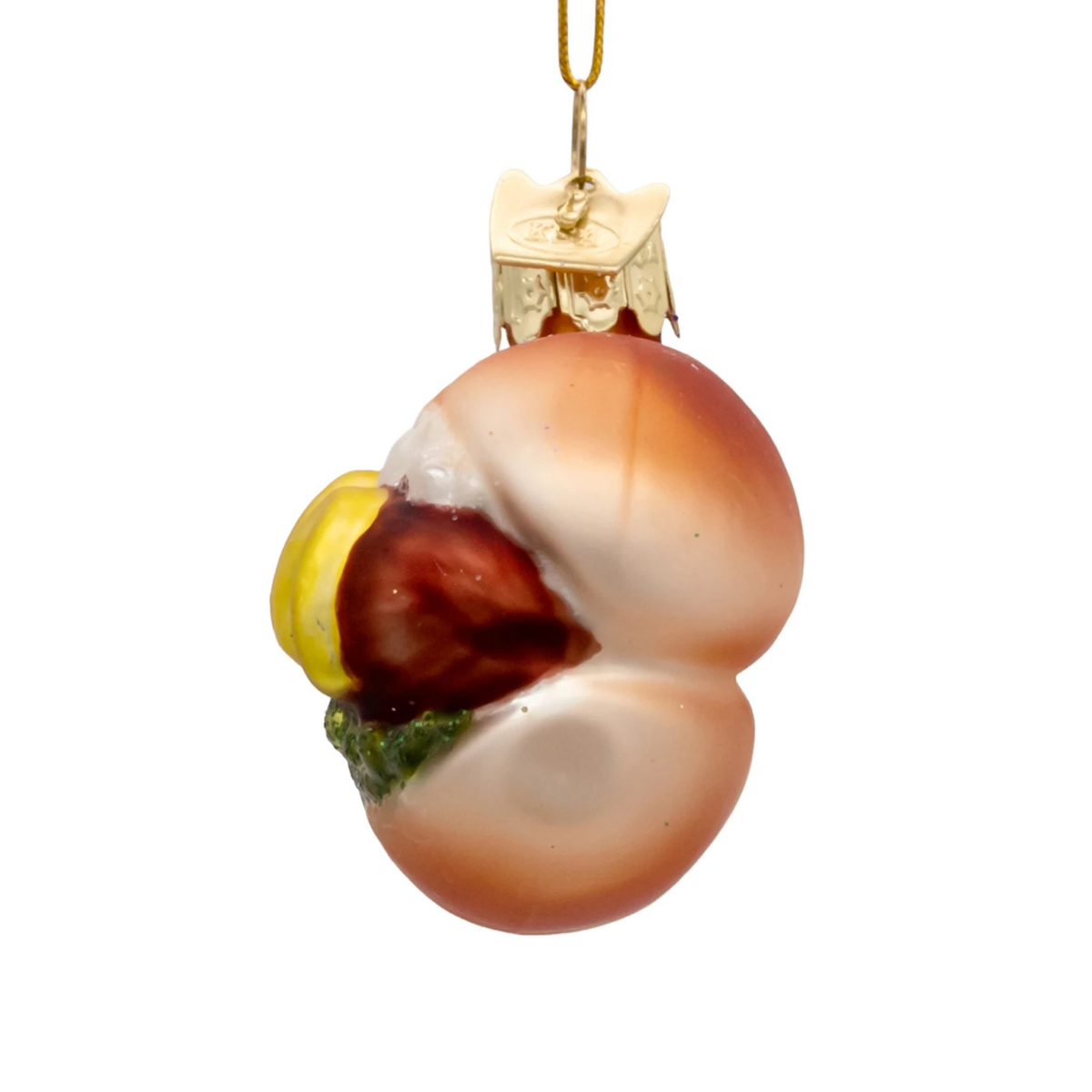 Kurt Adler Noble Gems Glass Ornament Collection for Tree, Hot Dog, 4in