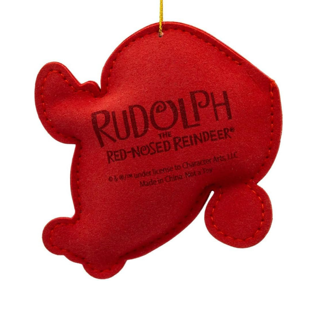 Kurt Adler Bedazzled Fabric Ornament for Christmas Tree, Rudolph, 4in