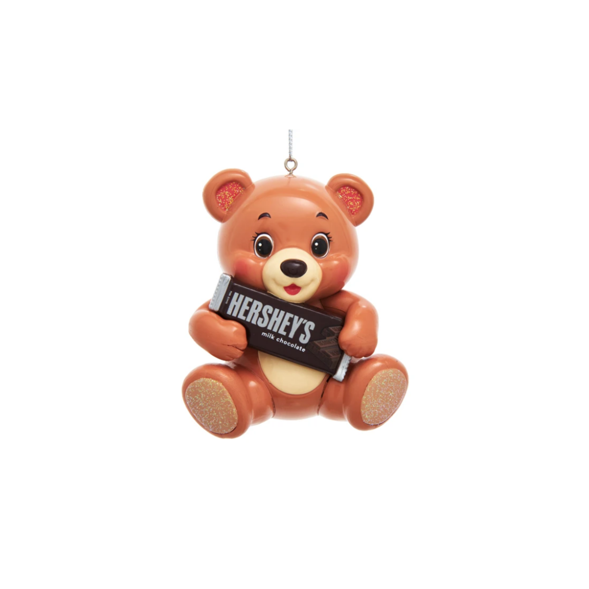 Kurt Adler Officially Licensed Hershey’s Glass Teddy Bear Ornament