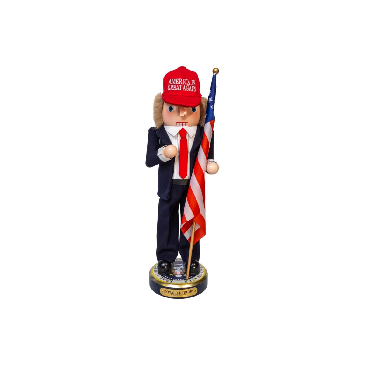 Kurt Adler Wooden Nutcracker Collection, Donald Trump, 16in