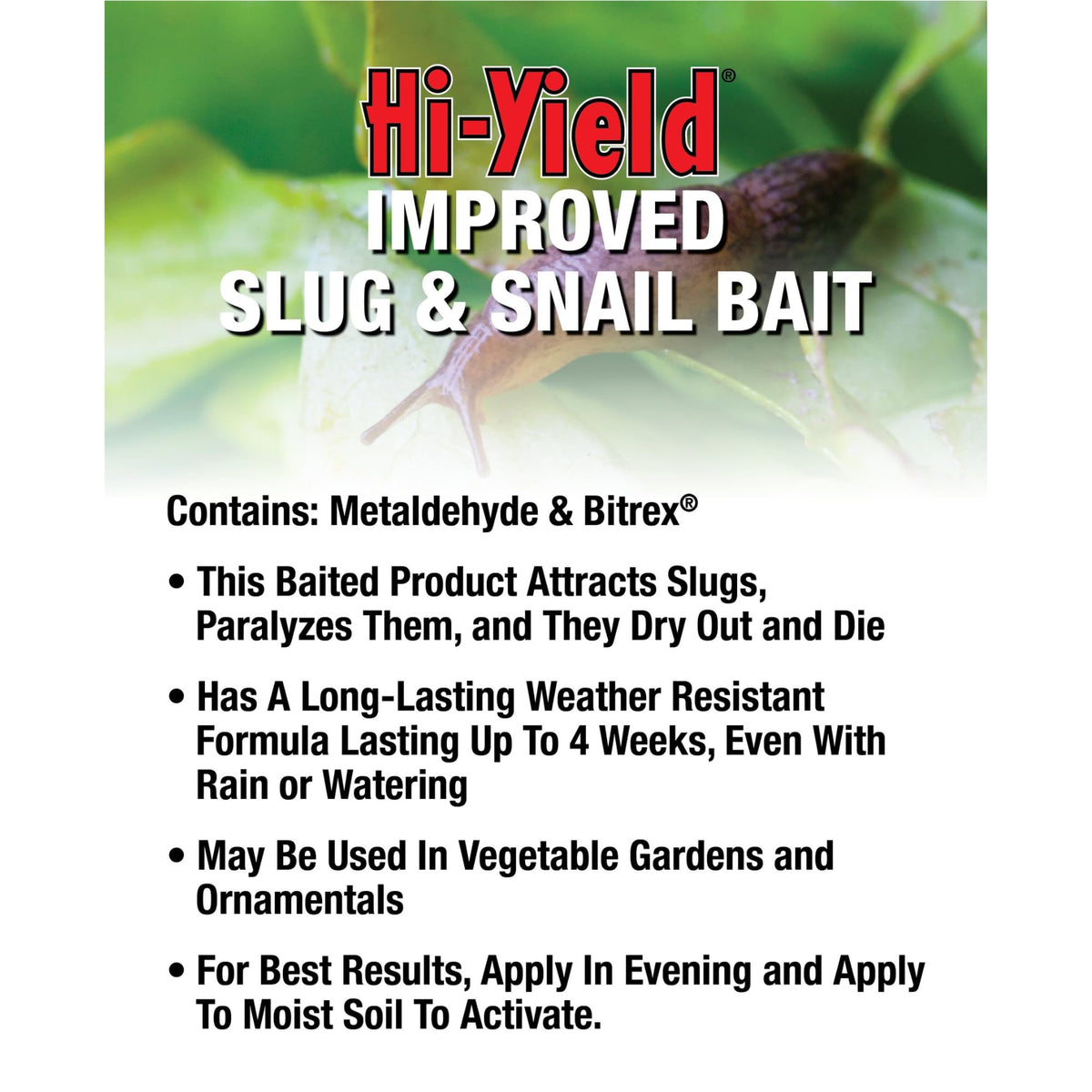 Hi-Yield Improved Slug & Snail Bait Insecticide Pellets, 2.5lb