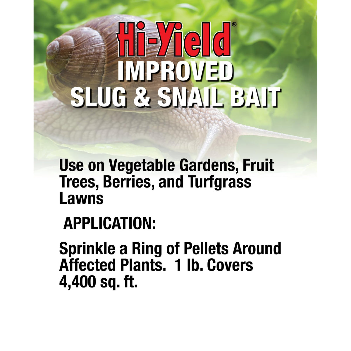 Hi-Yield Improved Slug & Snail Bait Insecticide Pellets, 2.5lb