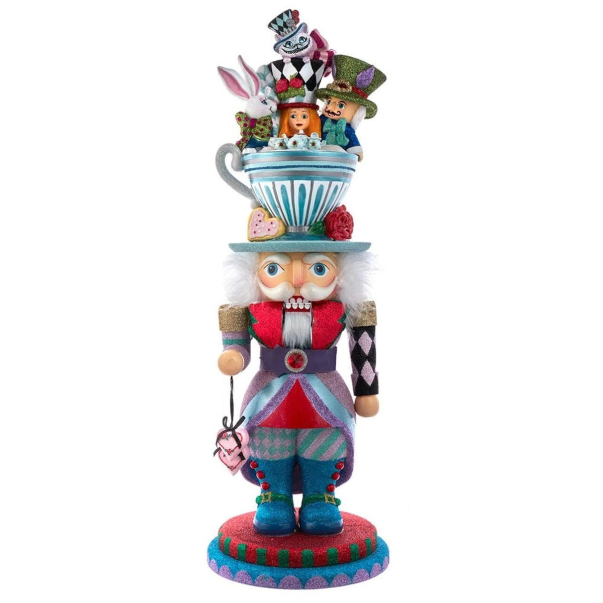 Kurt Adler Hollywood Nutcrackers Collection, Alice Teacup Party Hat, 24"