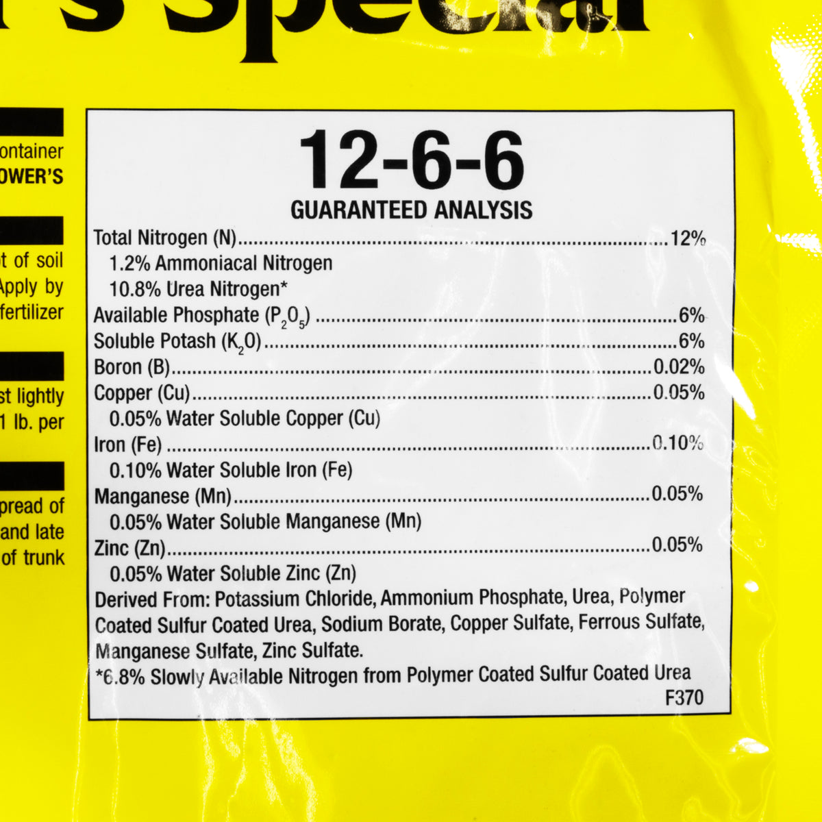 Hi-Yield Grower's Special 12-6-6 Controlled-Release Nitrogen Fertilizer
