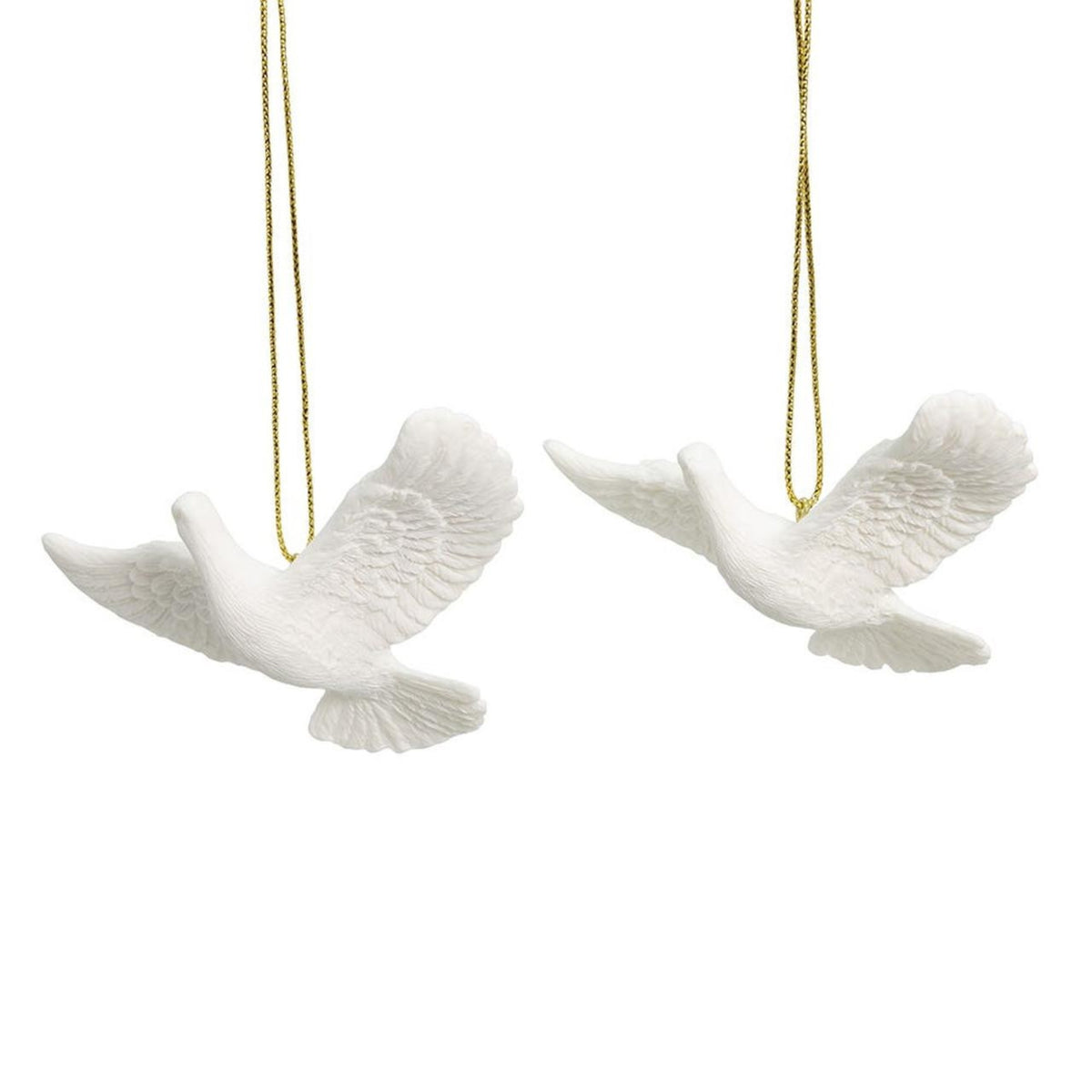 Kurt Adler Friendship Turtle Dove Hanging Ornaments, 4.5", 2-Piece Box Set