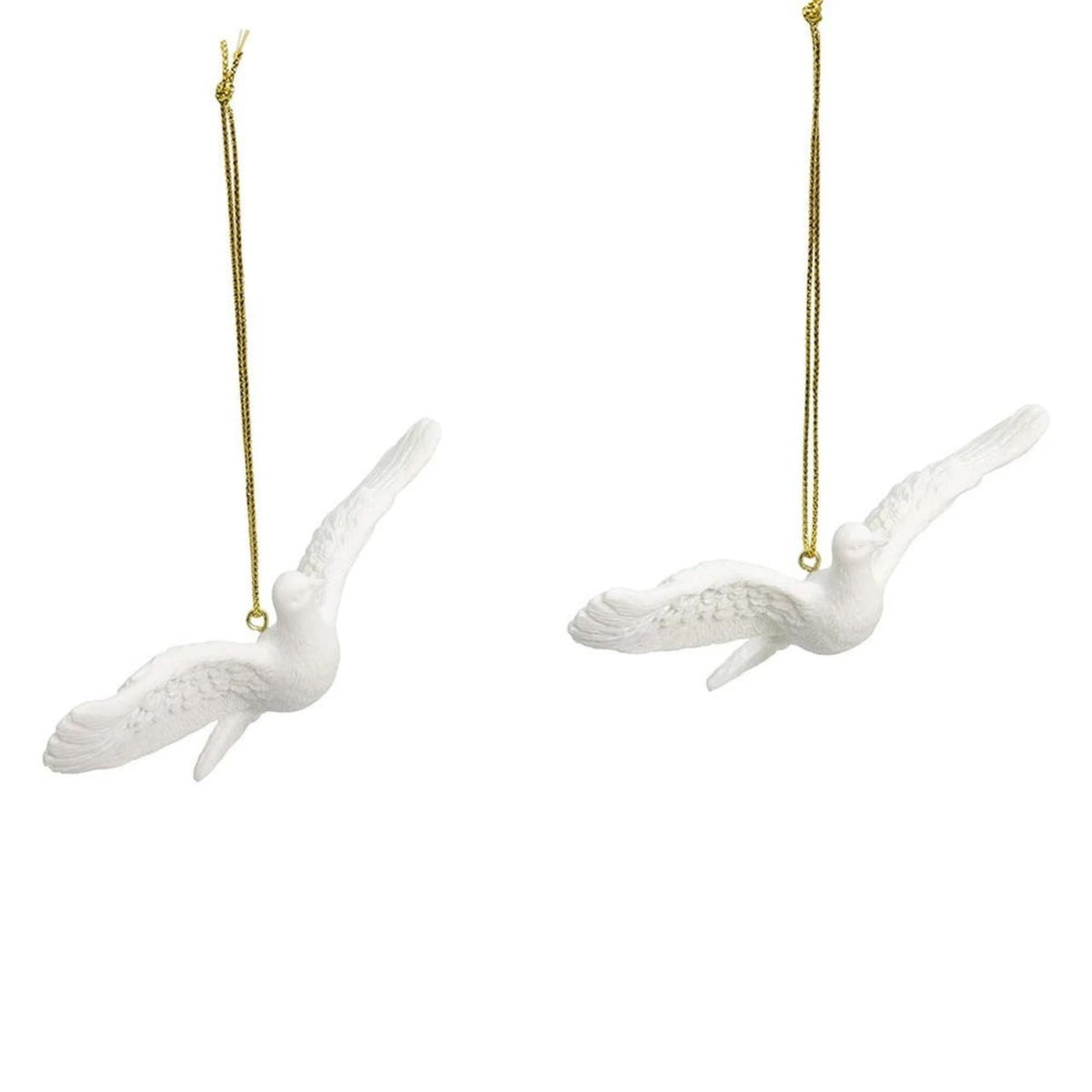 Kurt Adler Friendship Turtle Dove Hanging Ornaments, 4.5", 2-Piece Box Set
