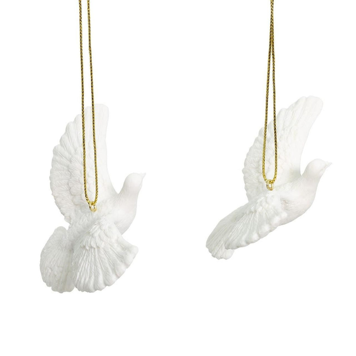 Kurt Adler Friendship Turtle Dove Hanging Ornaments, 4.5", 2-Piece Box Set