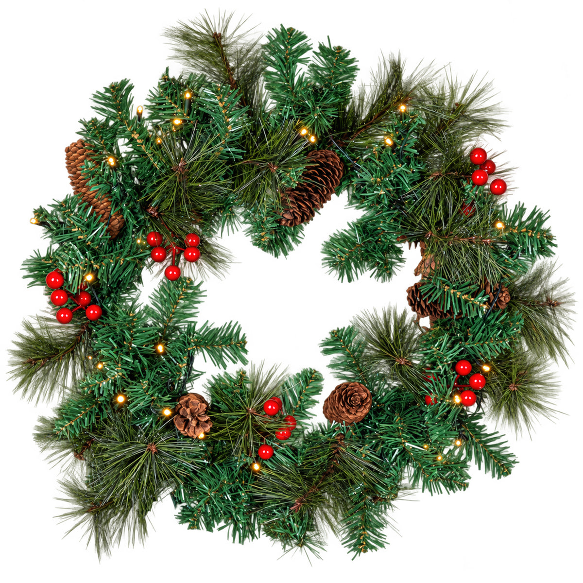 Garden Elements Indoor Outdoor Christmas Lighted Decoration Kit (Set of 4)