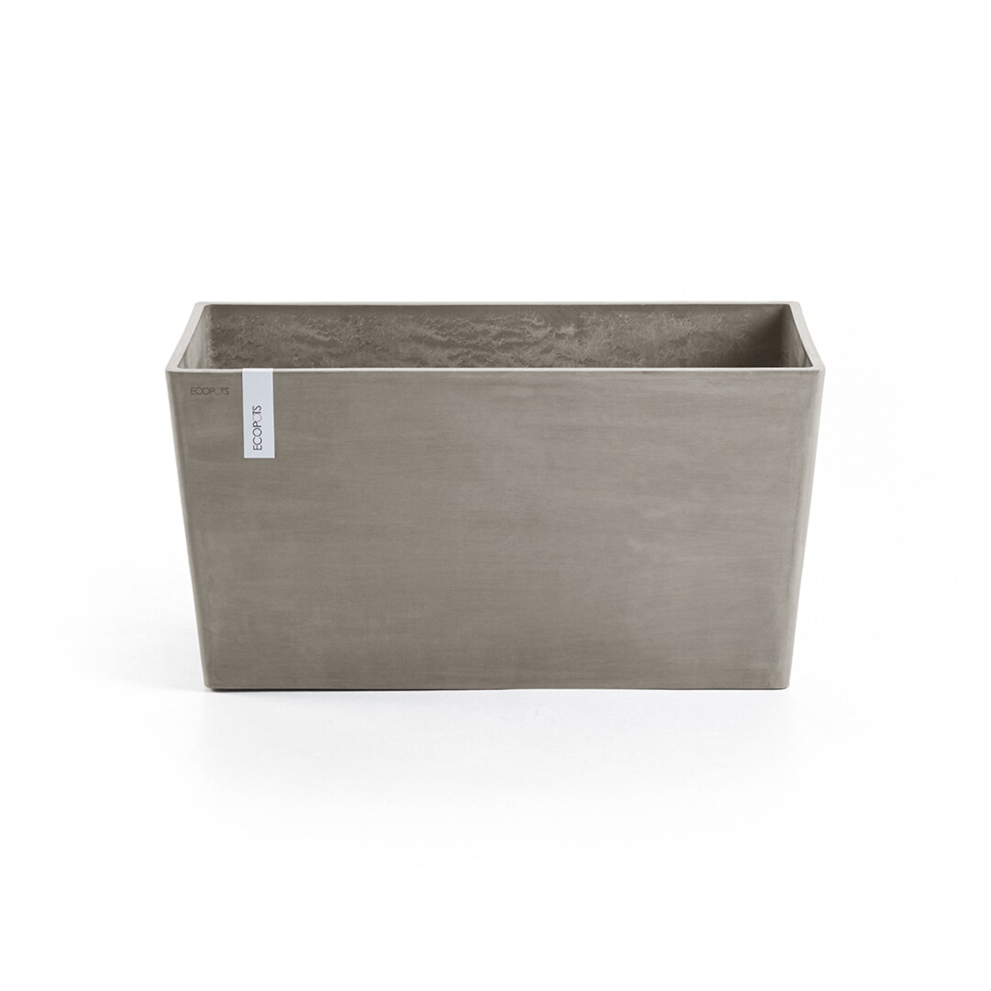 Ecopots Paris Durable Modern Rectangular Indoor/Outdoor Recycled-Based Composite Flower Planter