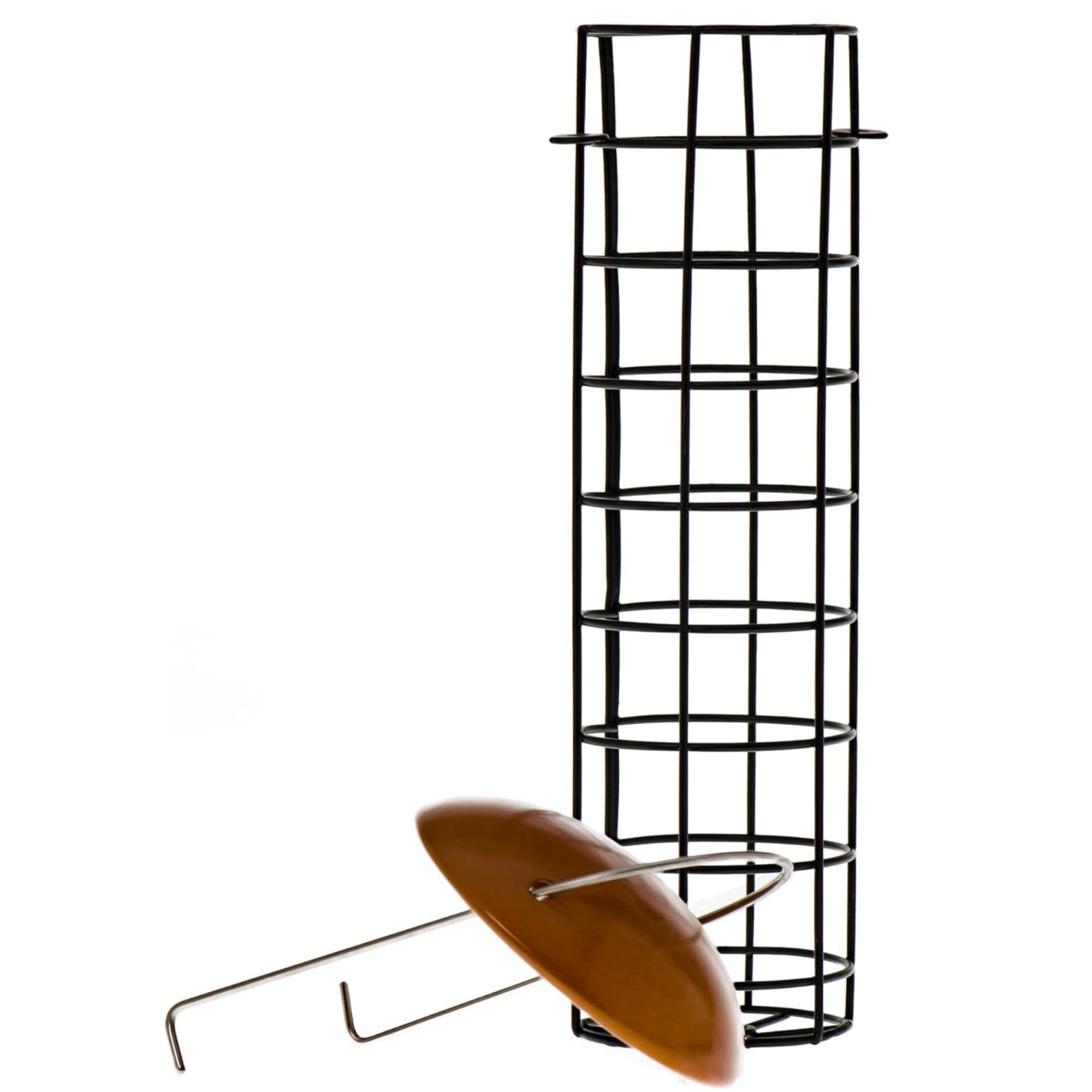 C&S Suet Ball Bird Feeder for Wild Birds, Holds 4 Suet Balls, Copper