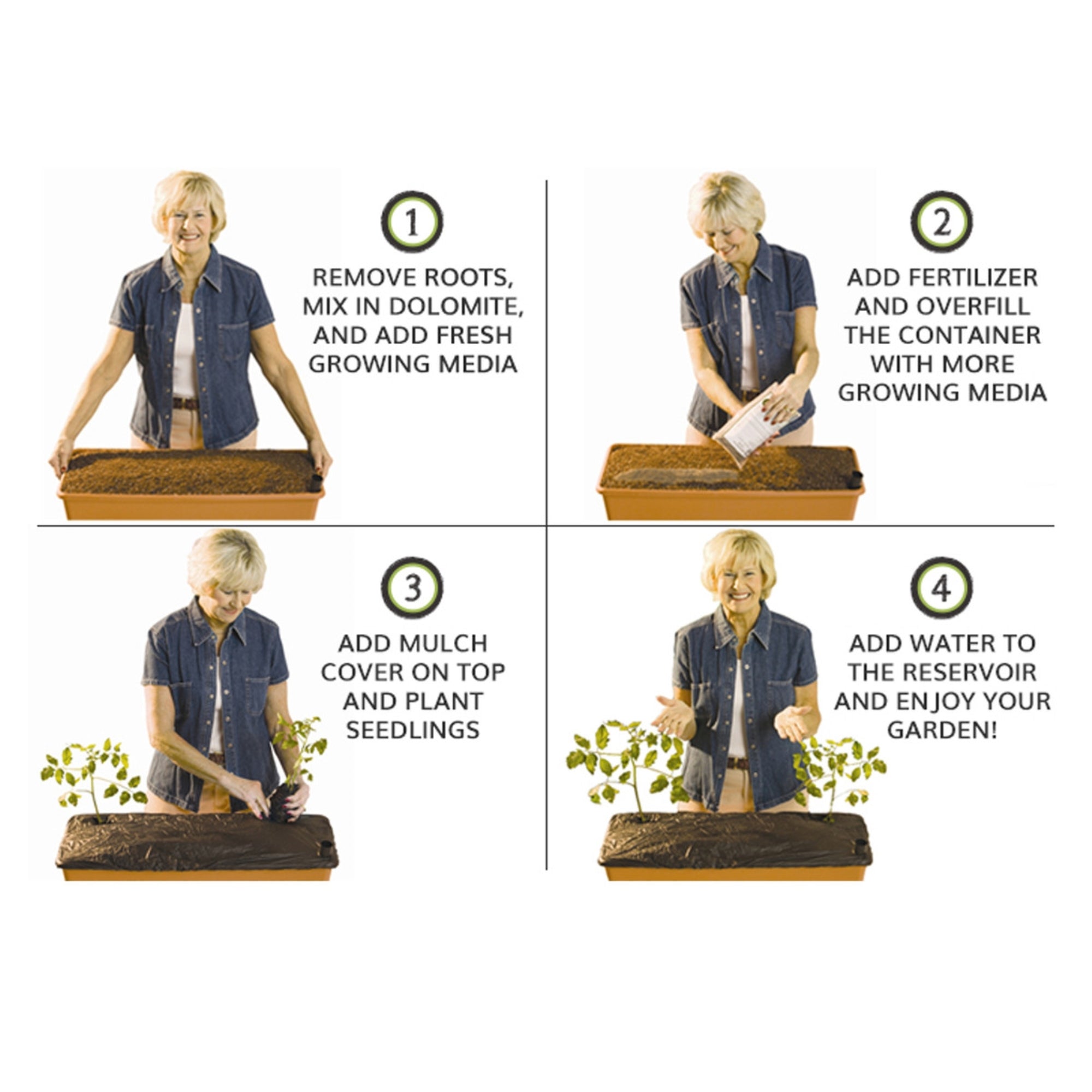 Novelty EarthBox, 8-3-5 Natural Replant Kit