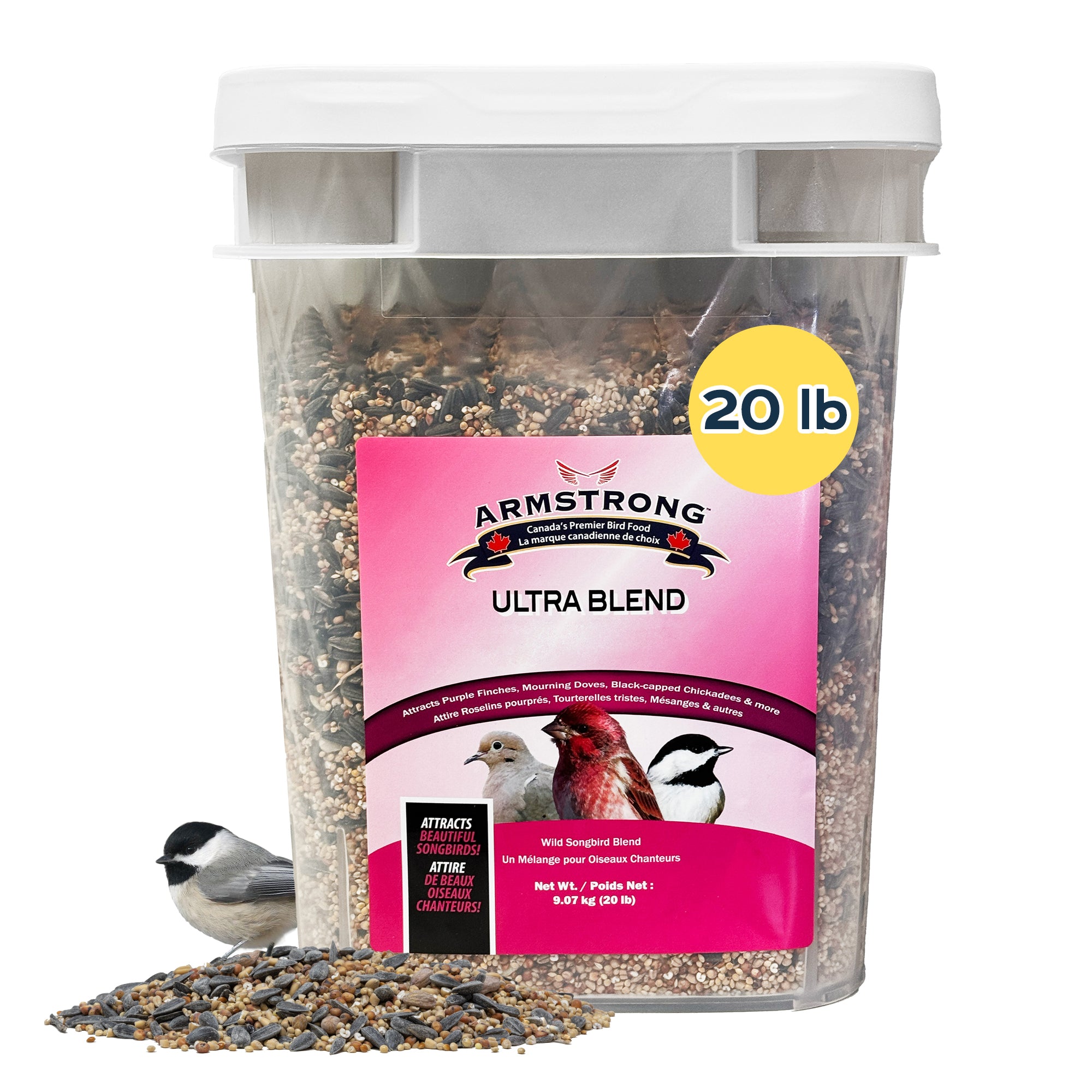 Armstrong Wild Bird Food Ultra Bird Seed Blend for Wild Songbirds