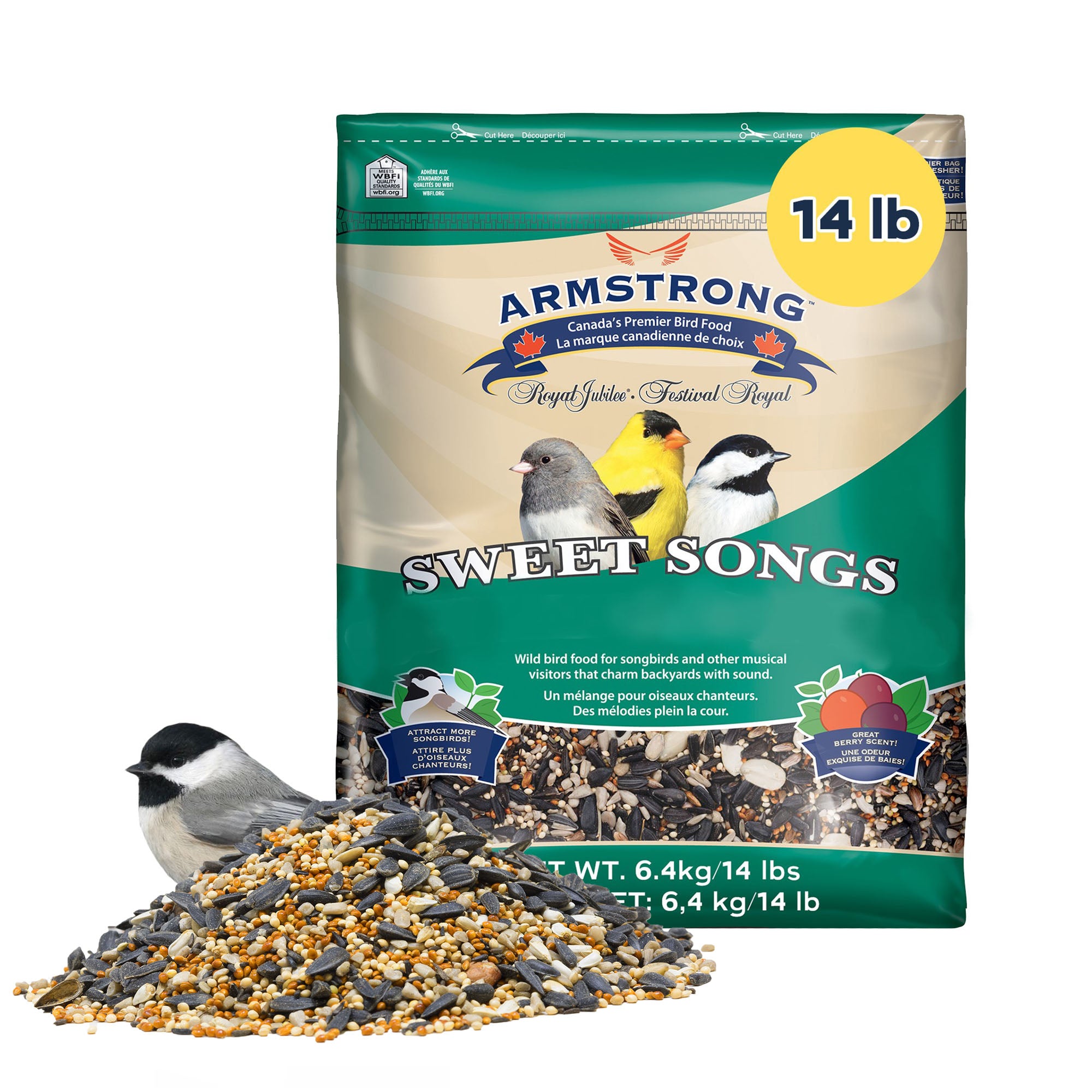 Armstrong Wild Bird Food Royal Jubilee Sweet Songs Bird Seed Blend For Chickadees