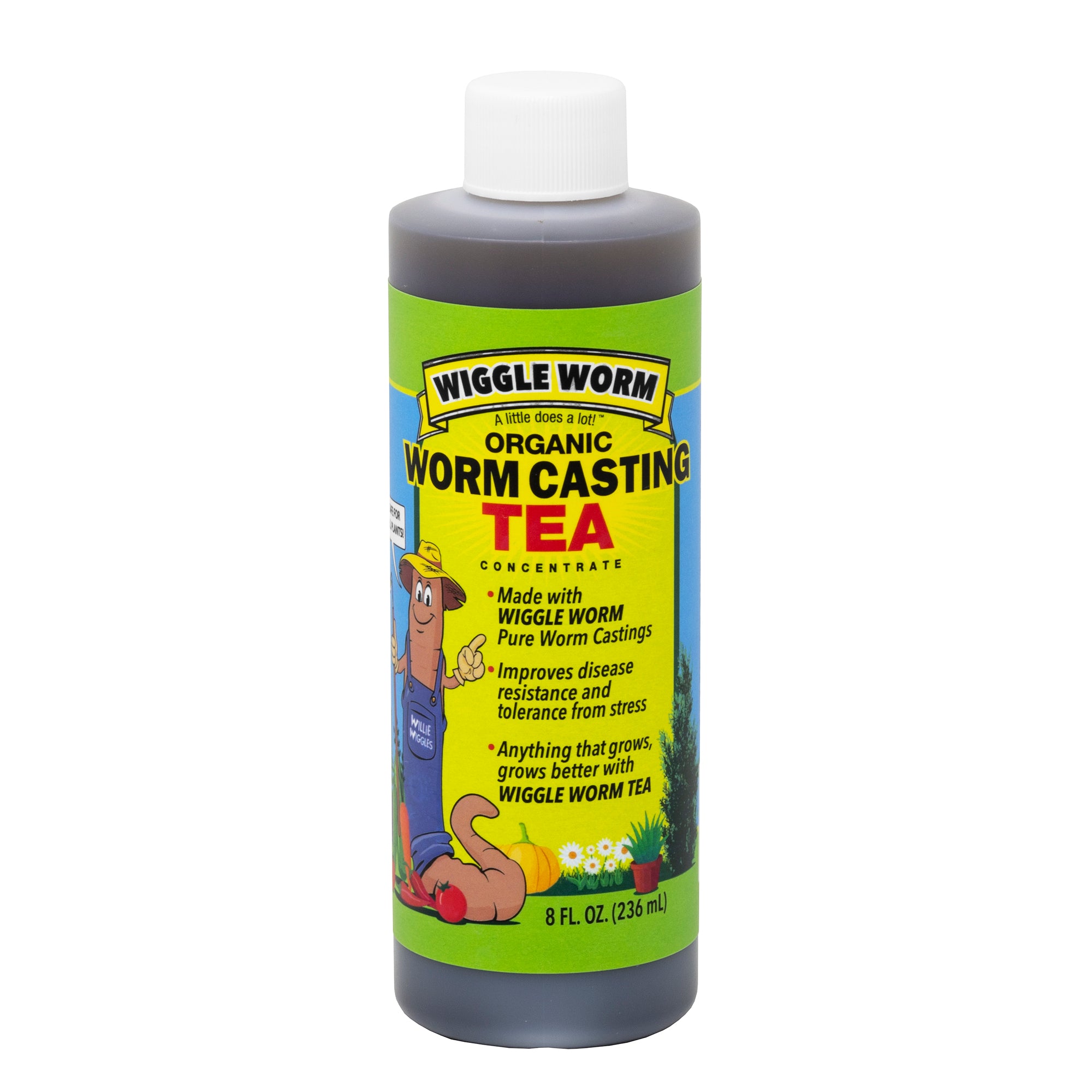 WIGGLE WORM Organic Pure Worm Castings Tea Plant Food Fertilizer For Gardens, Flowers, Indoor or Outdoor Plants