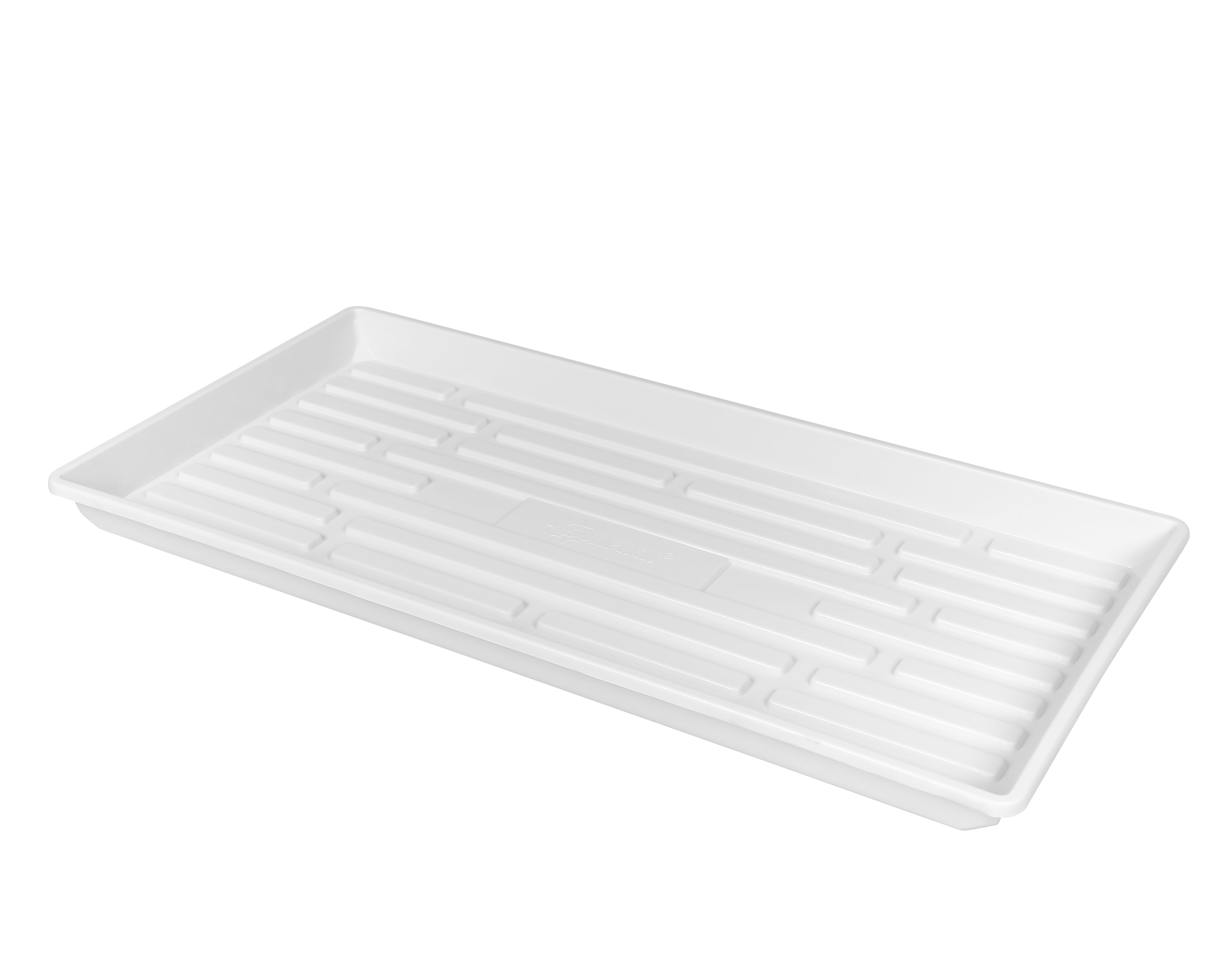 SUNPACK 10” x 20” Indoor Gardening Shallow Plastic Seeding Tray for Greenhouses, 1"