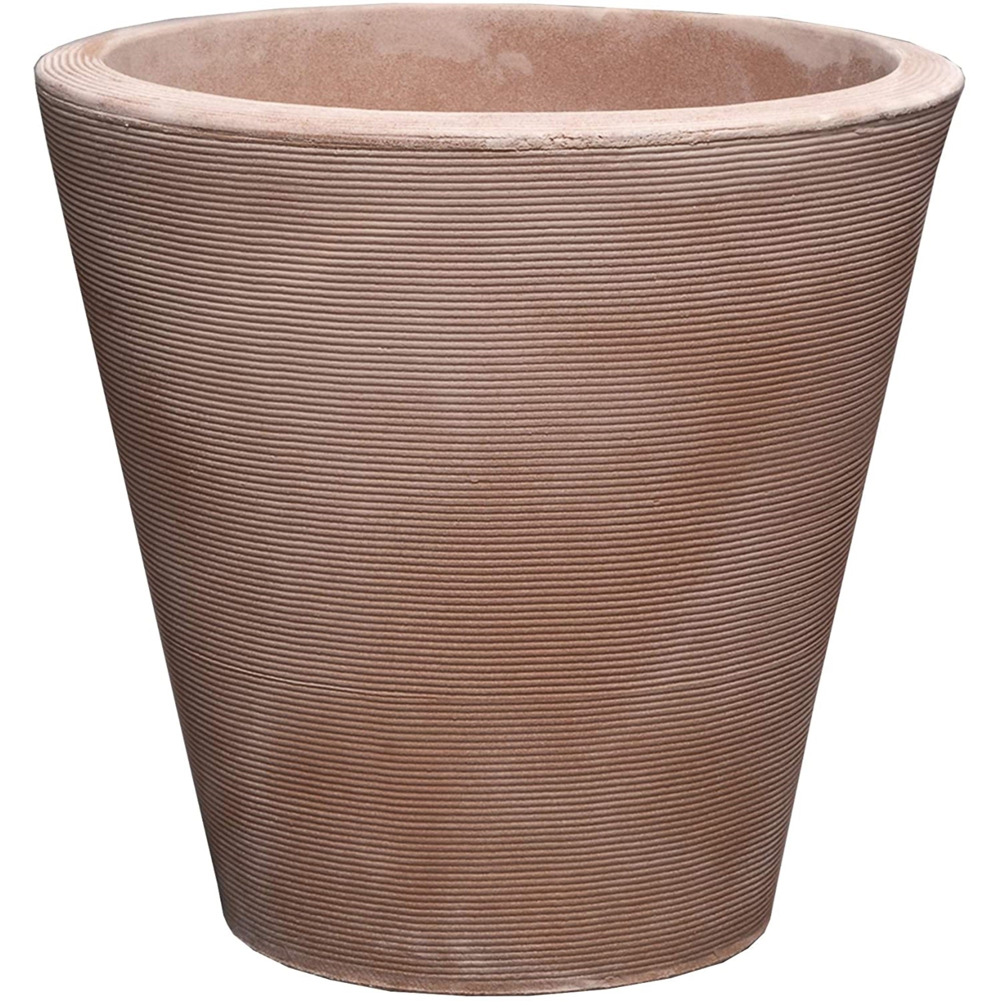 Crescent Garden Polyethylene Madison Planter, Double-Walled Plant Pot