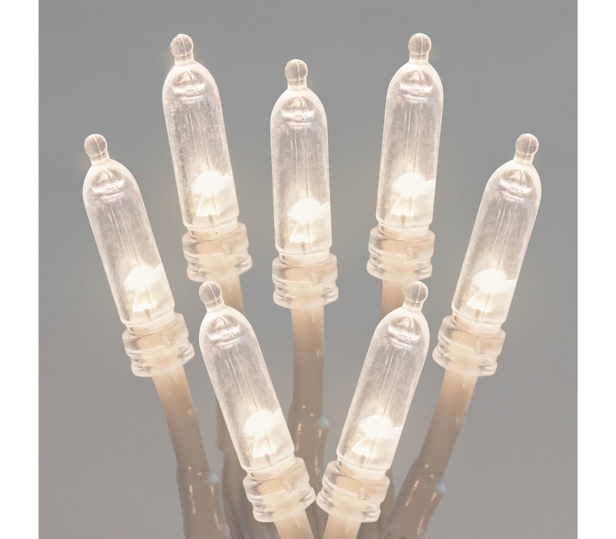 ProductWorks Indoor/Outdoor LED Light String, 150 Cool White Mini-LED Bulbs on White Wire, Lighted Length 32ft