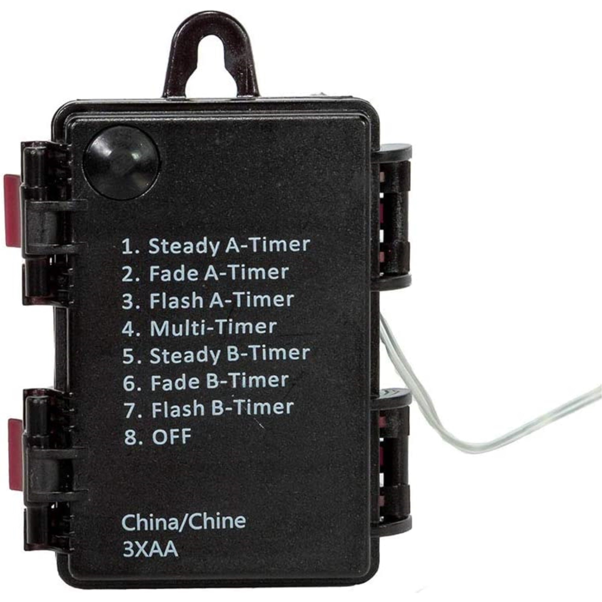 Kurt Adler Battery Operated 100-Light Dual Color LED Light String with 8 Light Functions, 34'