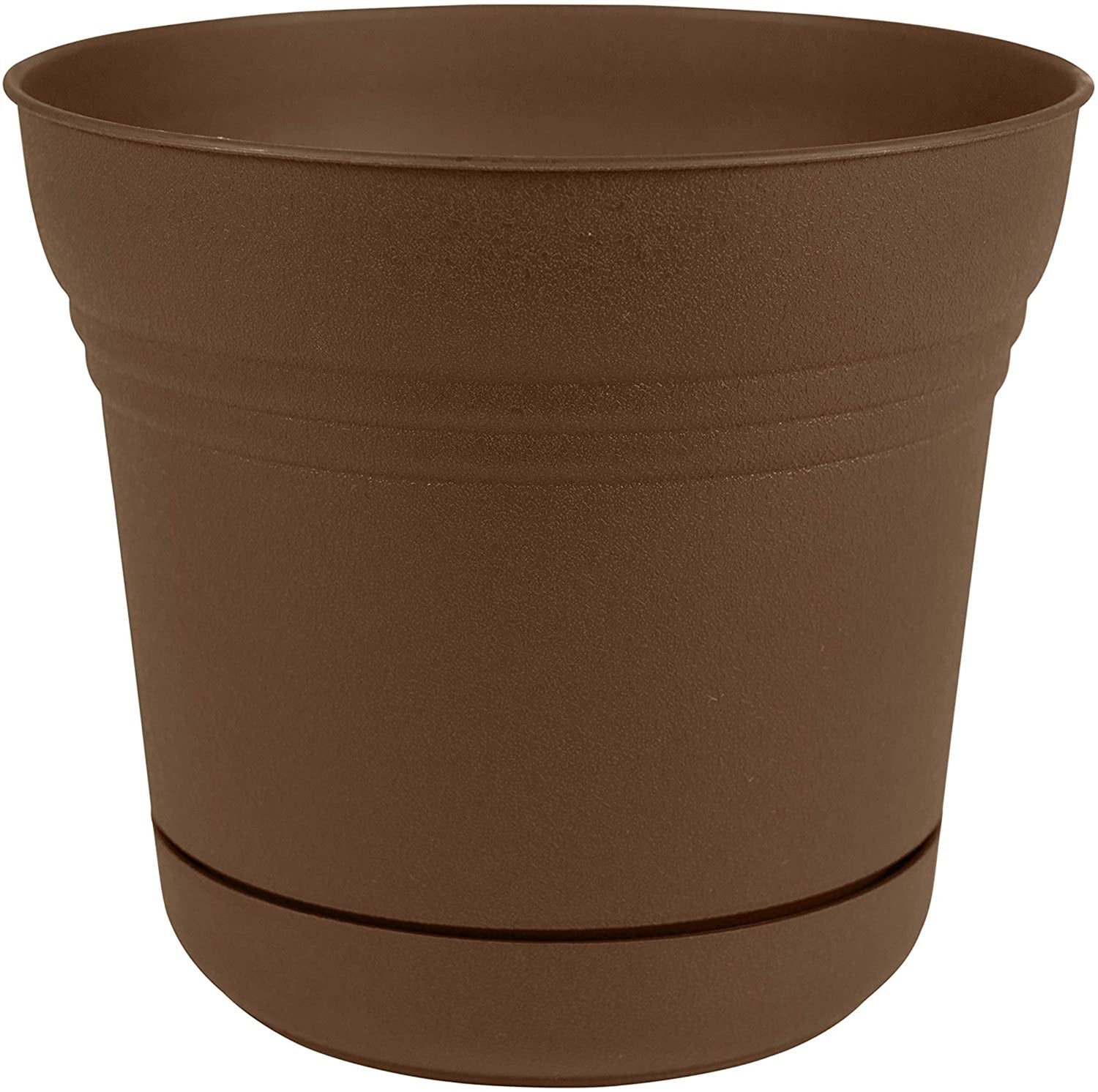 Bloem Saturn Plastic In/Outdoor Flower Pot Planter with Saucers