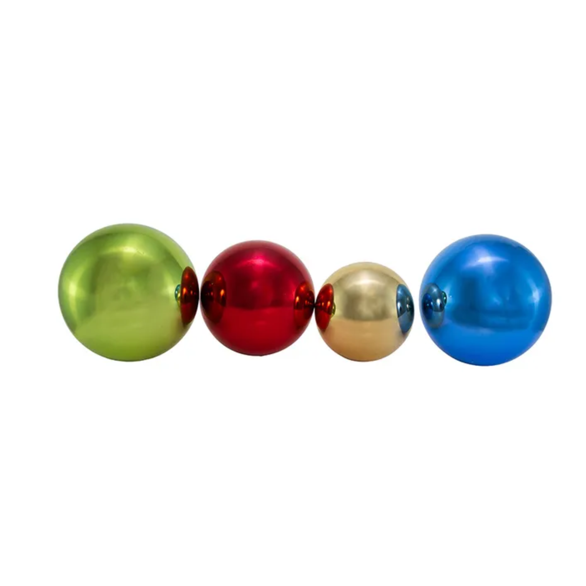 Kurt Adler Multicolor Shiny Glass and Aluminum Ornaments, 20-Piece Set