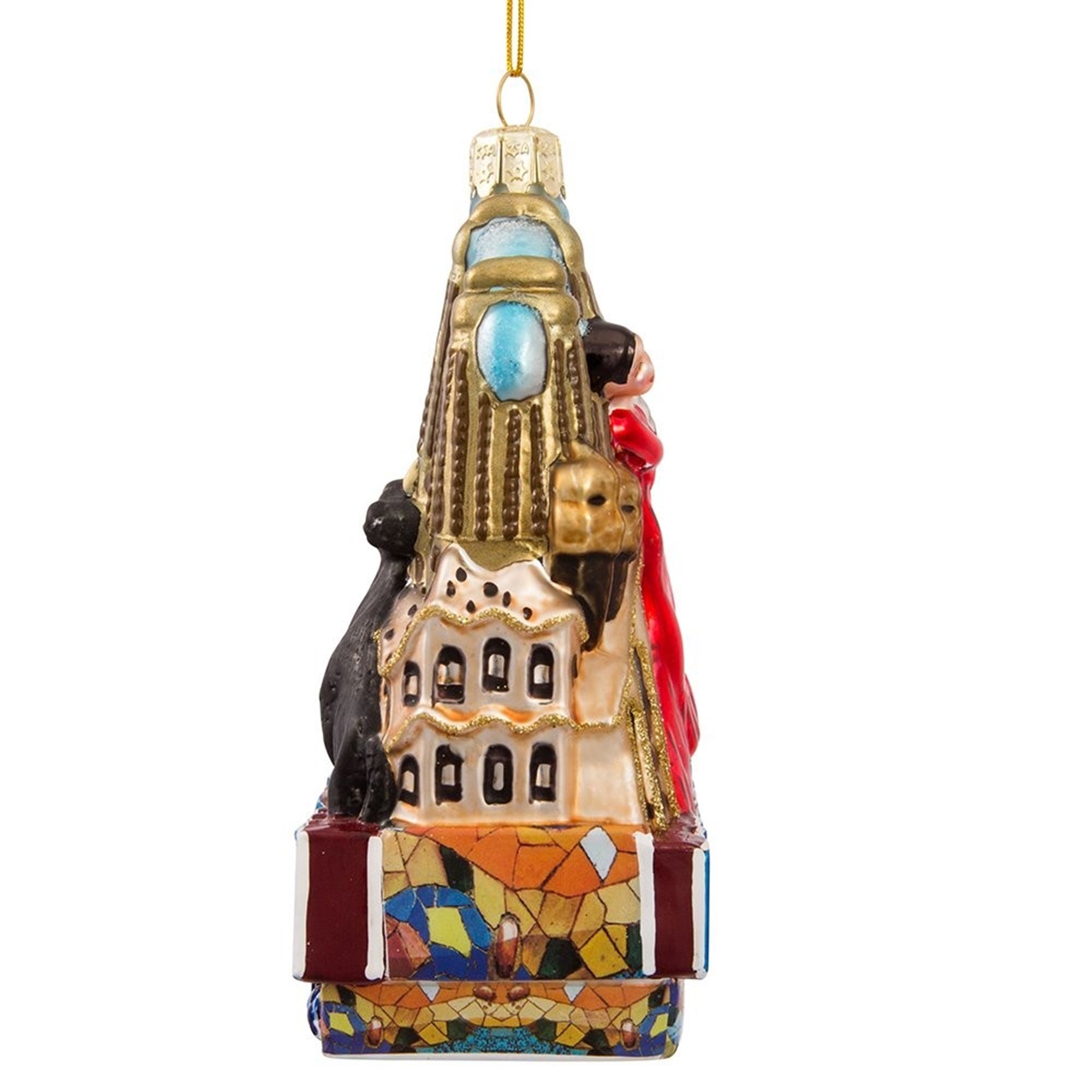 Kurt Adler Glass Ornament for Christmas Tree, Barcelona