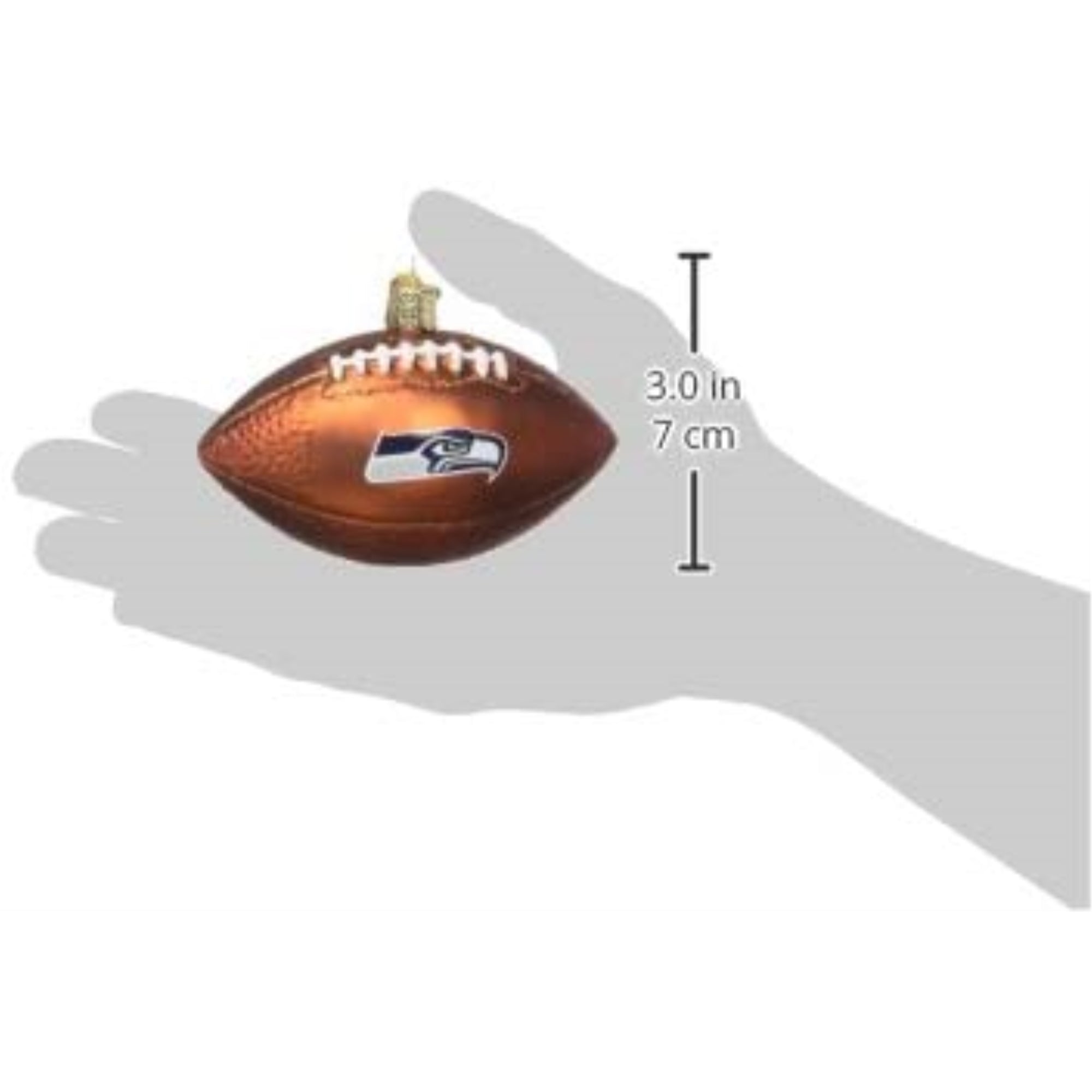 Old World Christmas Seattle Seahawks Football Ornament For Christmas Tree