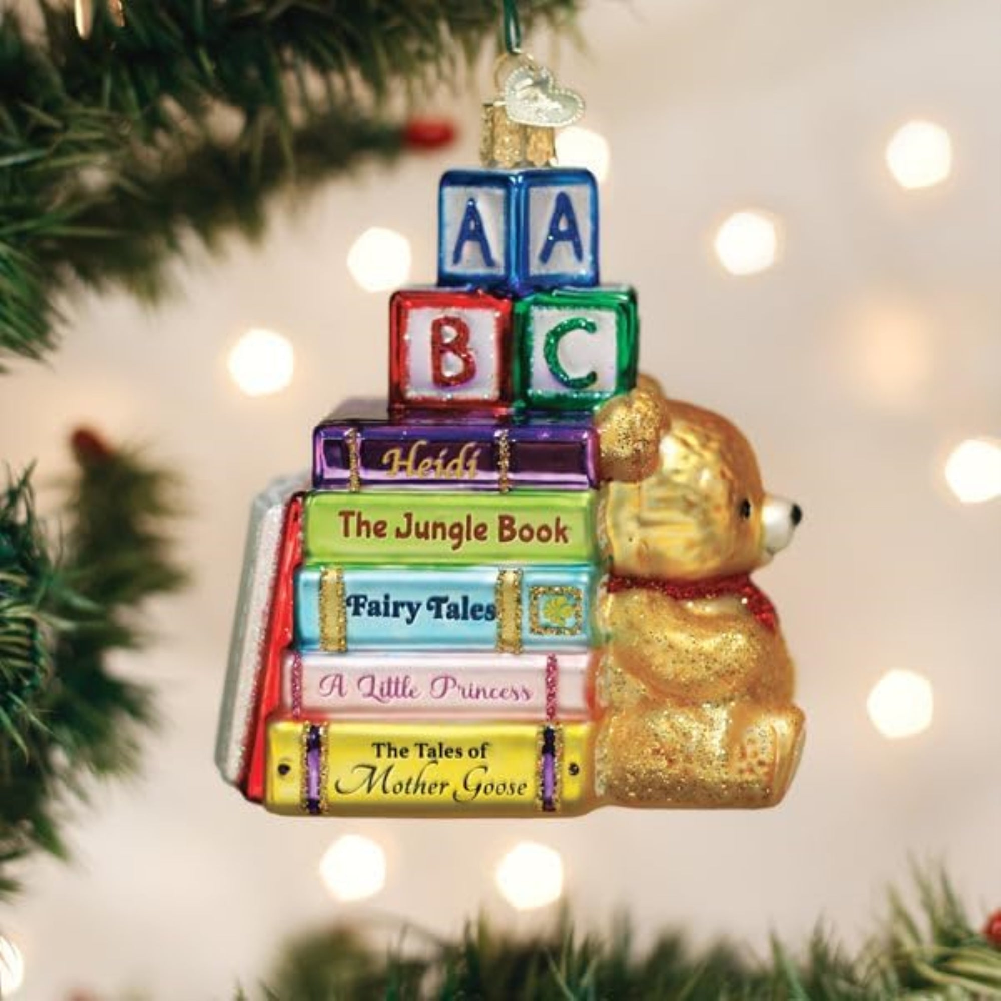 Old World Christmas Blown Glass Ornament for Christmas Tree, Favorite Children'S Books (with OWC Gift Box)