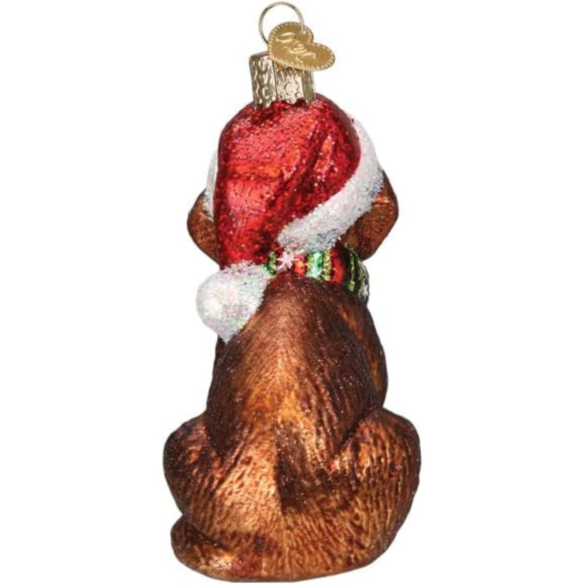 Old World Christmas Blown Glass Ornament for Christmas Tree, Chocolate Labrador Puppy