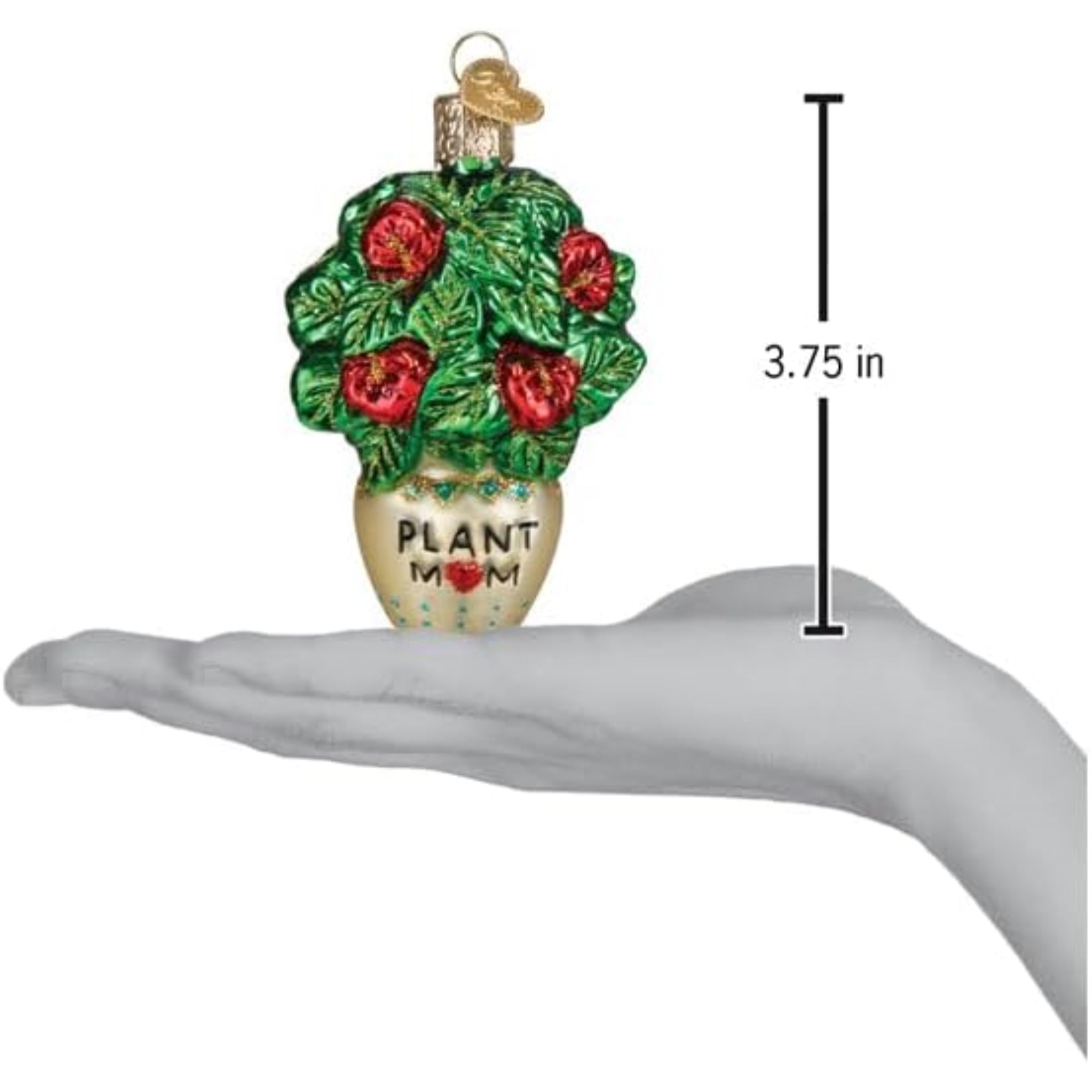 Old World Christmas Blown Glass Ornament for Christmas Tree, Plant Mom (with OWC Gift Box)