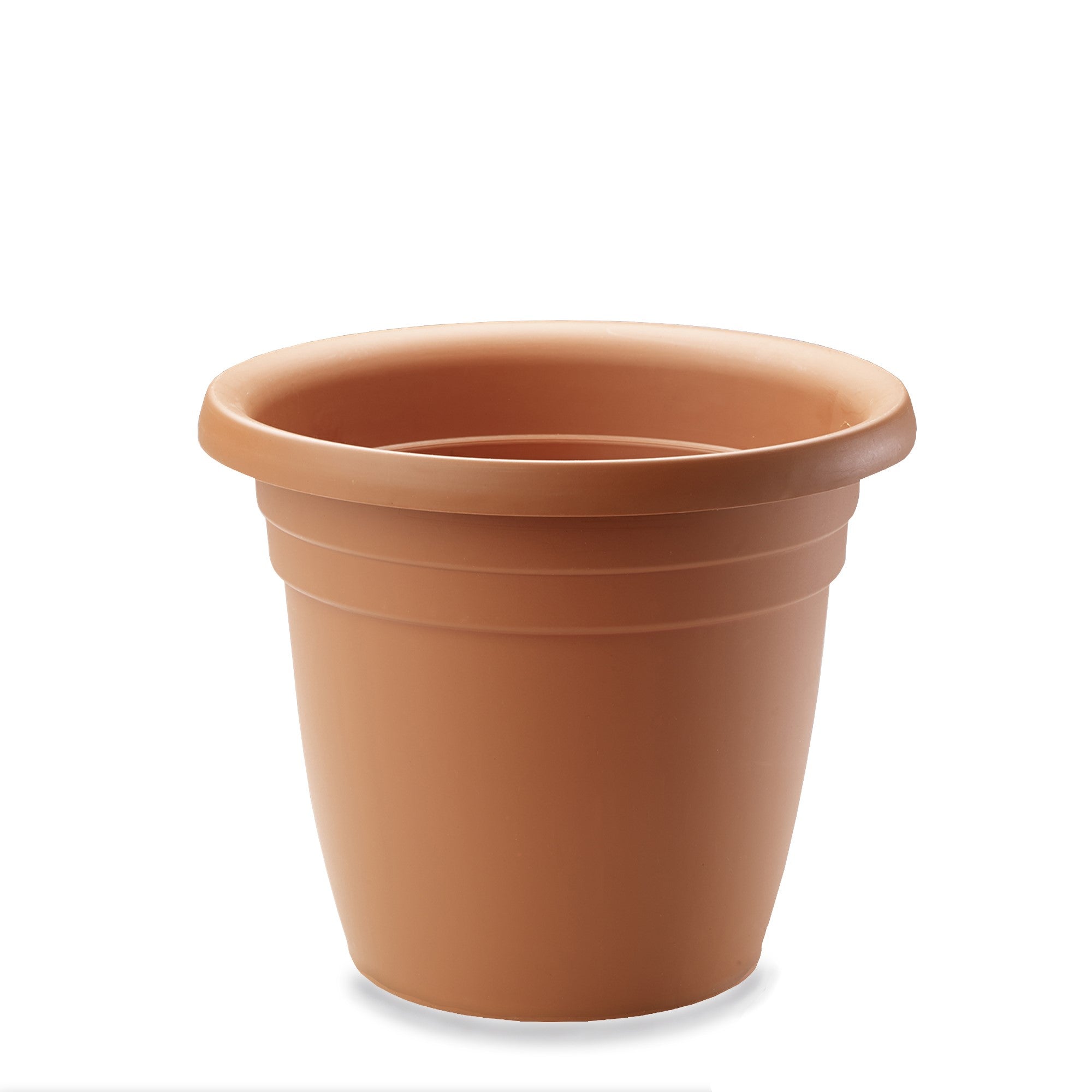 Crescent Garden In/Outdoor Emma Round Plastic Flower Pot Planter