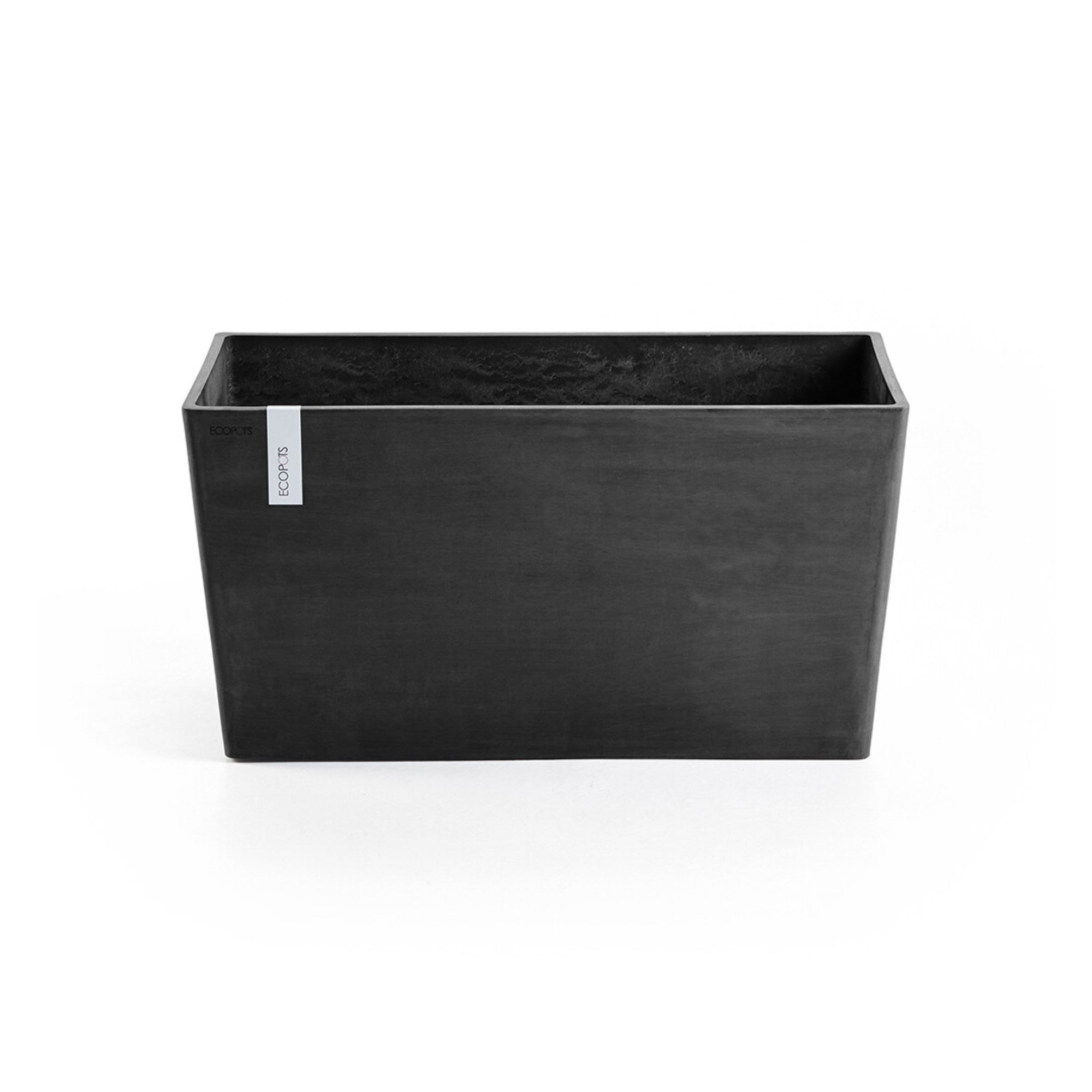 Ecopots Paris Durable Modern Rectangular Indoor/Outdoor Recycled-Based Composite Flower Planter