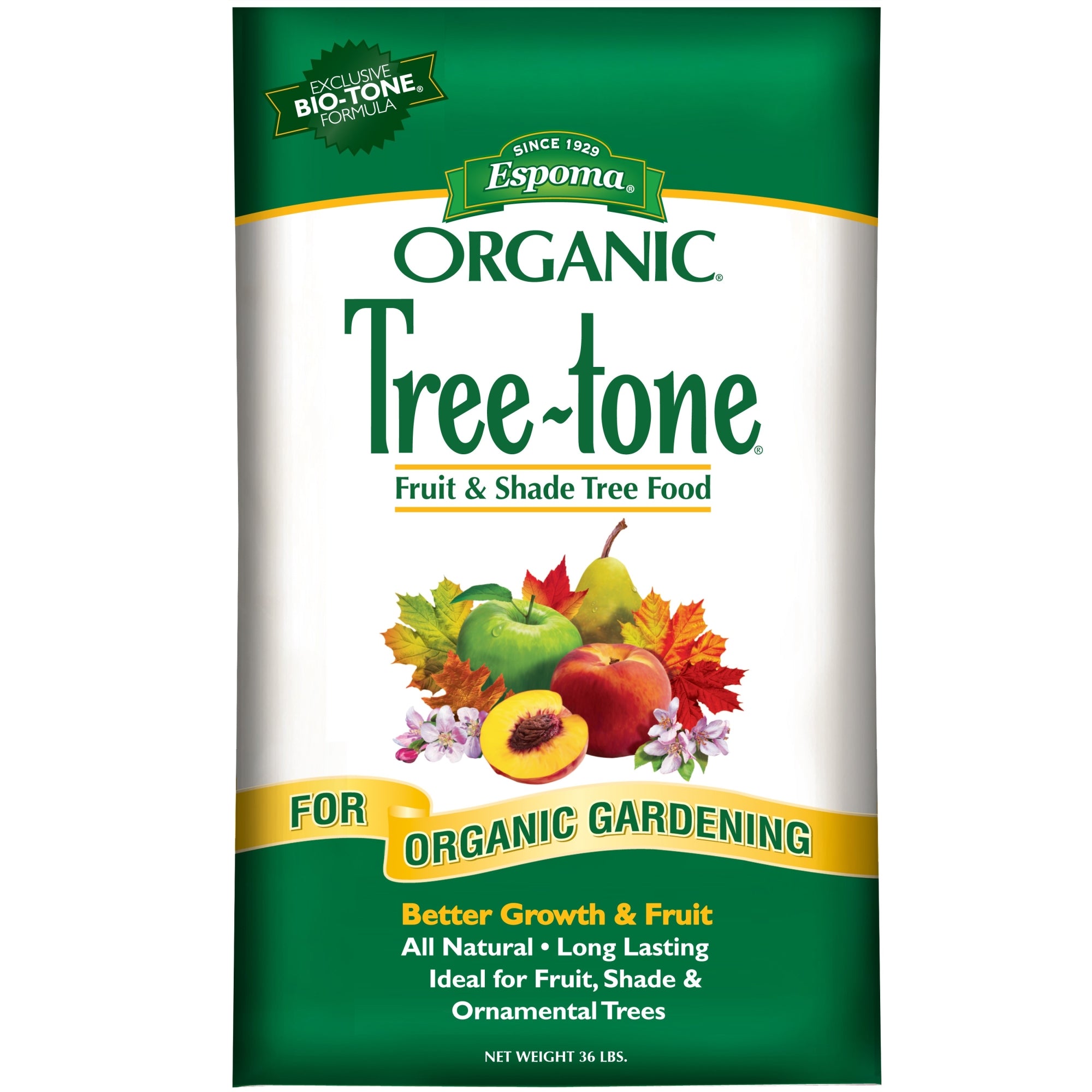 Espoma Organic Tree-tone 6-3-2 Fruit & Shade Tree Food for Organic Gardening, All Natural, Ideal for Fruit, Shade & Ornamental Trees