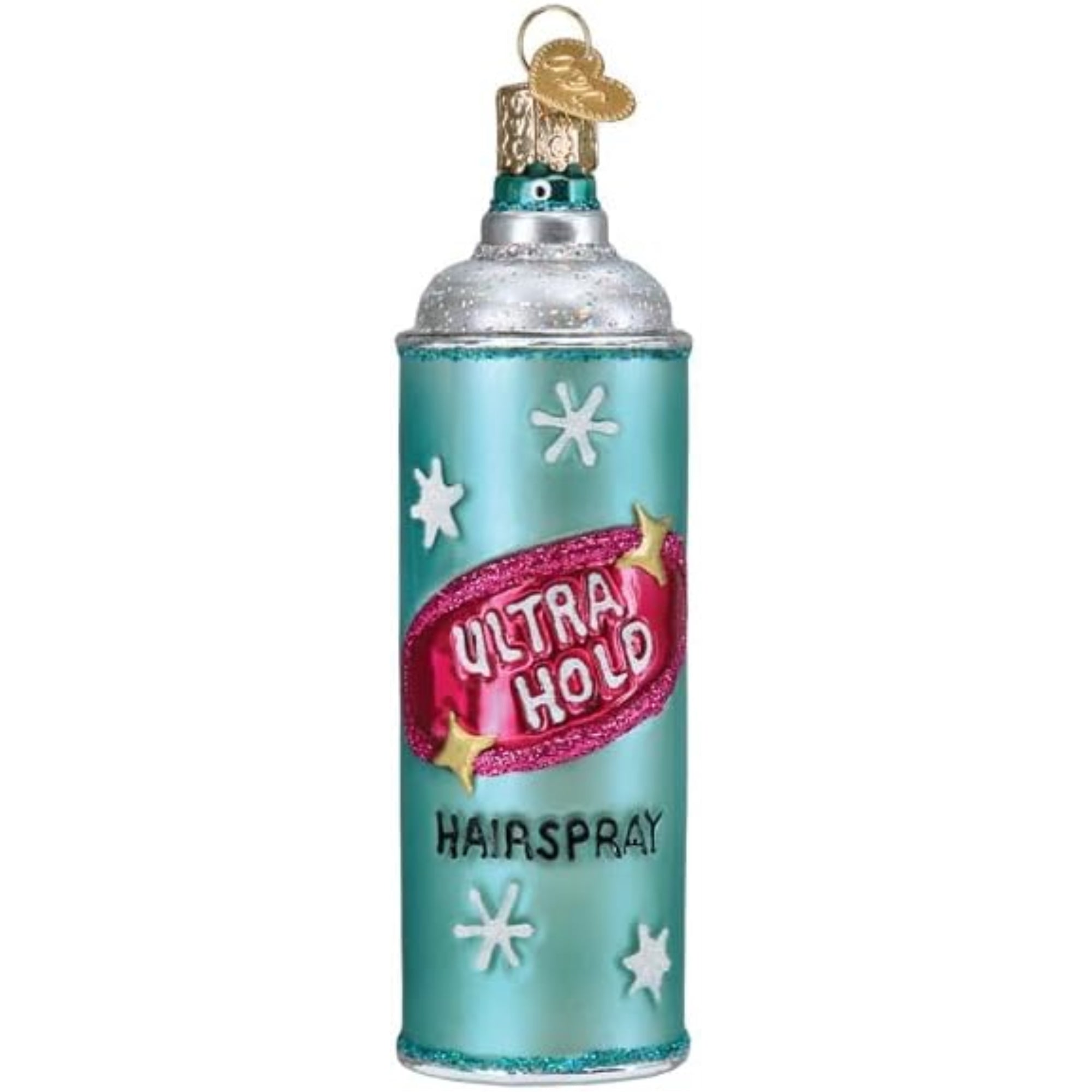 Old World Christmas Blown Glass Ornament for Christmas Tree, Hairspray (with OWC Gift Box)
