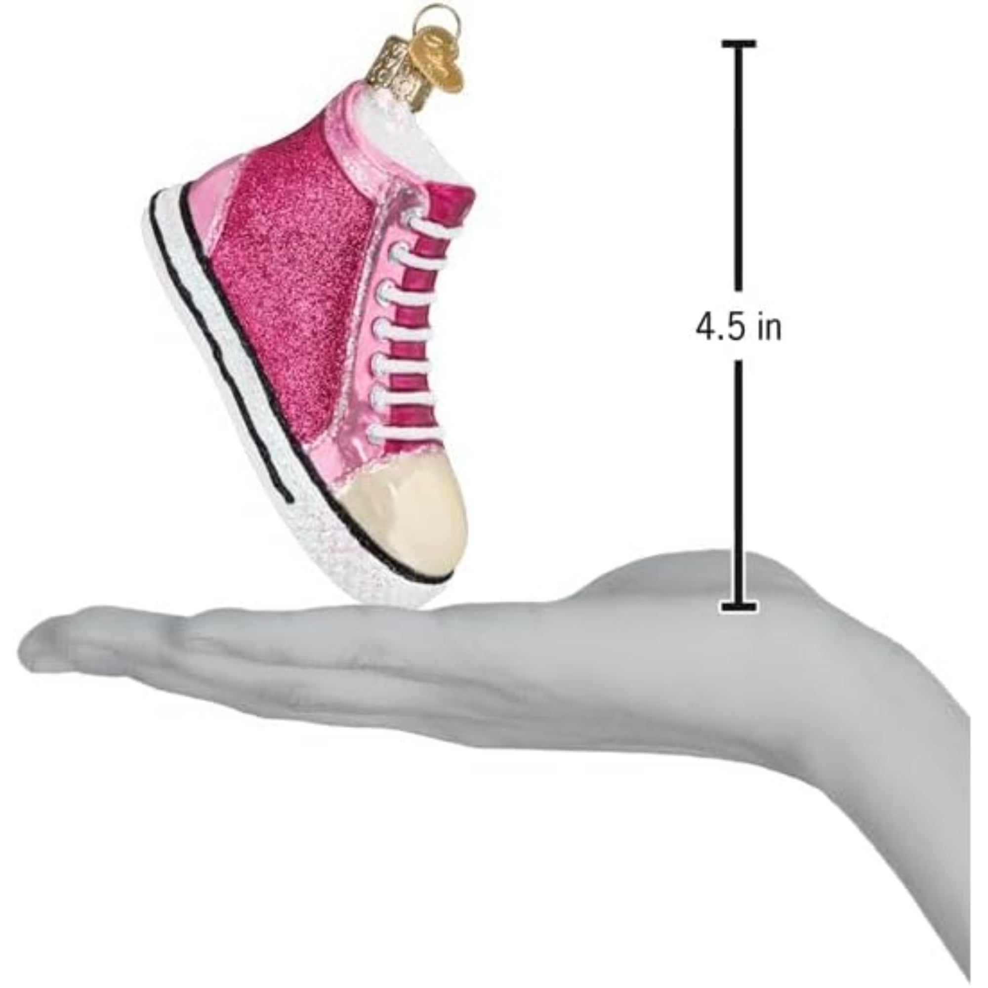 Old World Christmas Blown Glass Ornament for Christmas Tree, Fashion Sneaker (with OWC Gift Box)