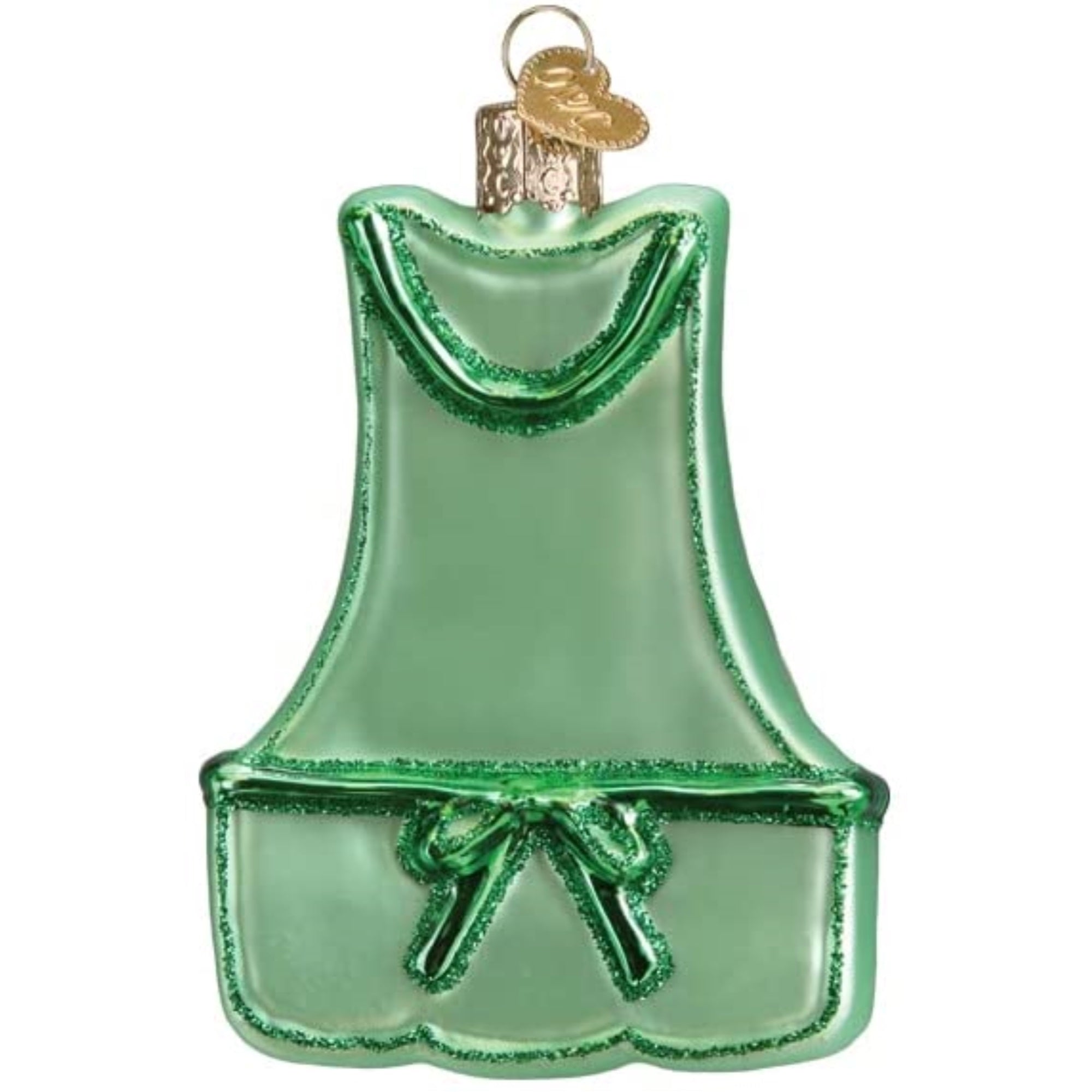 Old World Christmas Blown Glass Ornament for Christmas Tree, Gardening Apron
