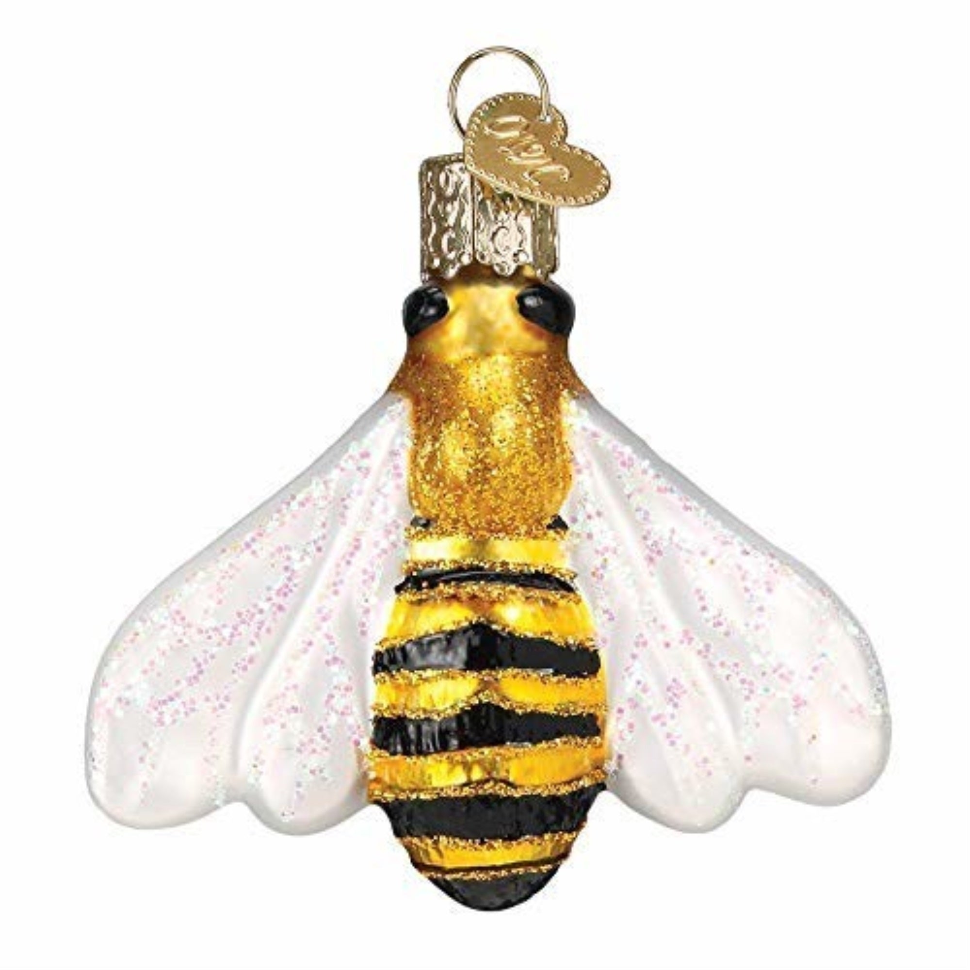 Old World Christmas Blown Glass Ornament for Christmas Tree, Honey Bee