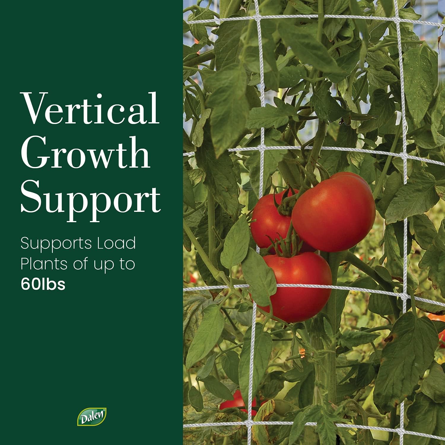 Dalen Products Trellis Nylon Mesh Netting for Vertical Growing Crops - 5 x 15 ft