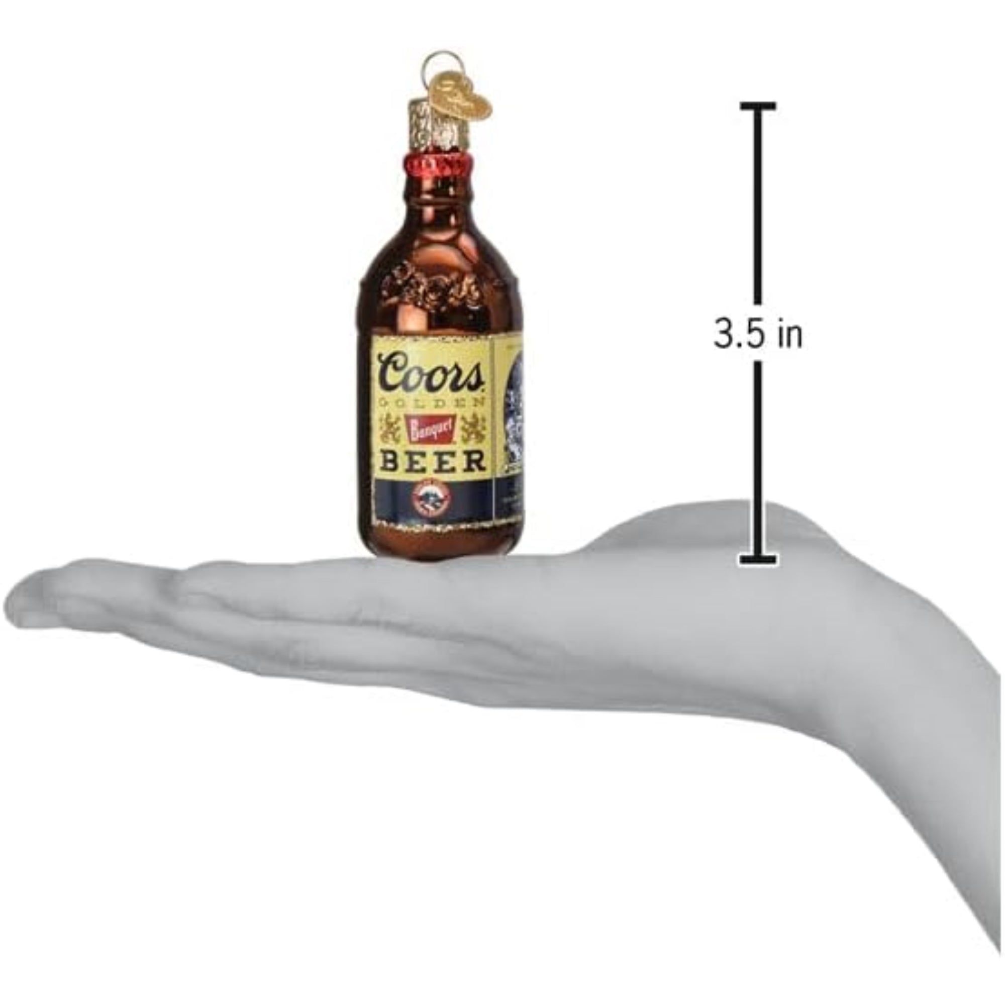 Old World Christmas Blown Glass Ornament for Christmas Tree, Coors Banquet Bottle (with OWC Gift Box)