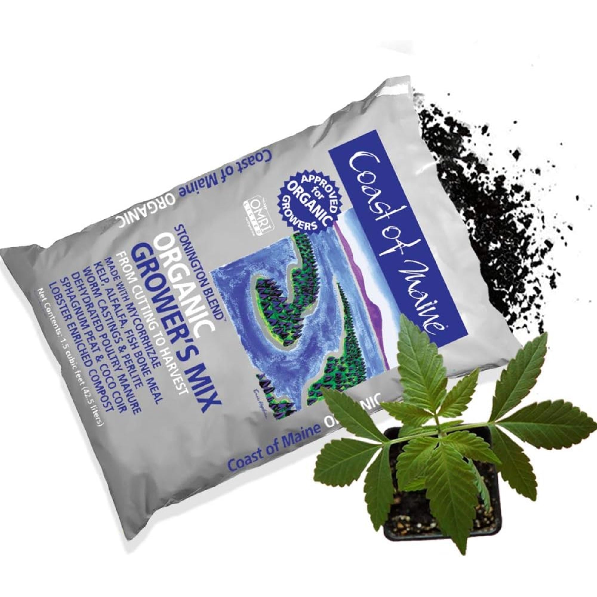 Coast of Maine 5-2-4 Stonington Blend Organic & Natural Grower’s Mix, 1.5 cu ft