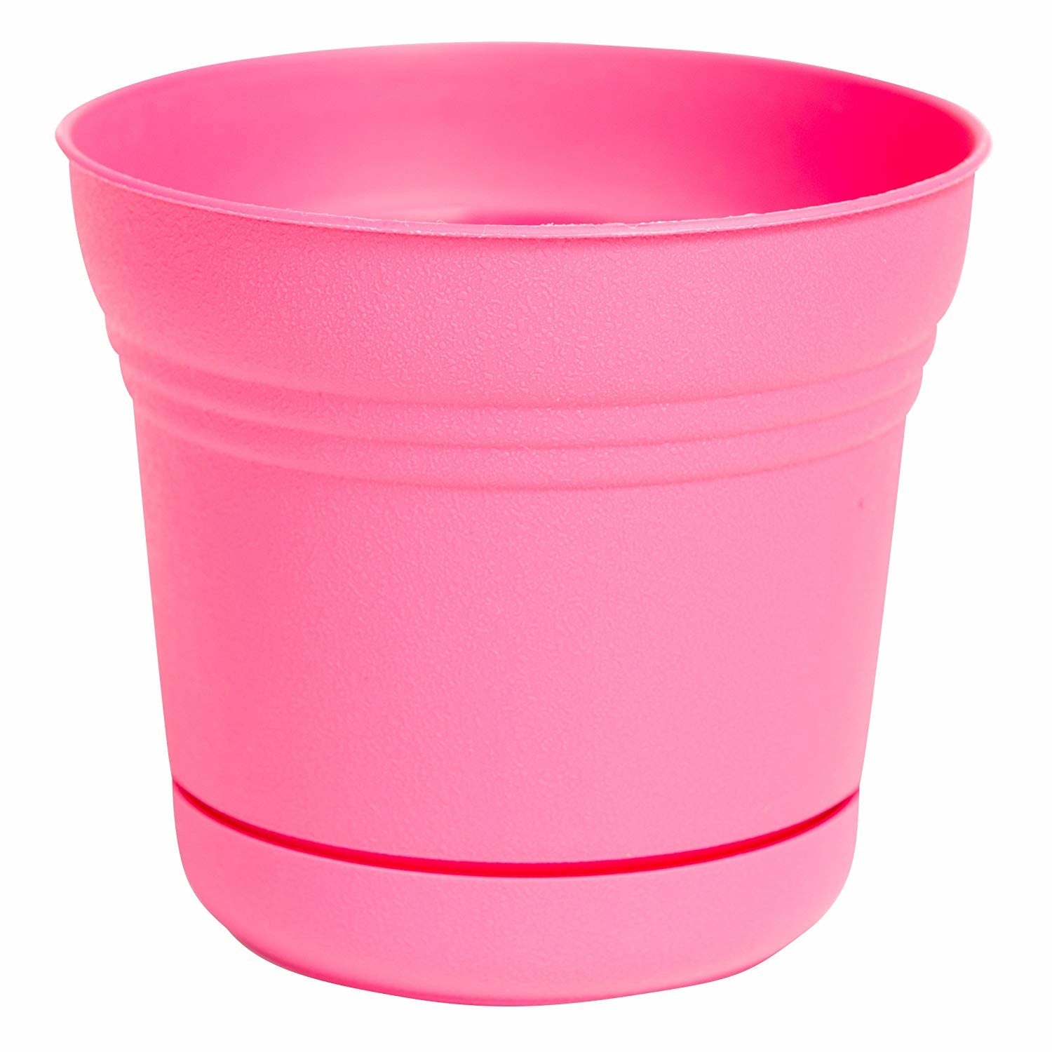 Bloem Saturn Plastic In/Outdoor Flower Pot Planter with Saucers