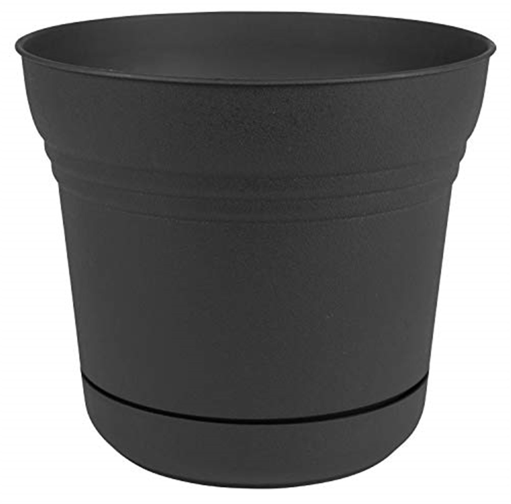 Bloem Saturn Plastic In/Outdoor Flower Pot Planter with Saucers