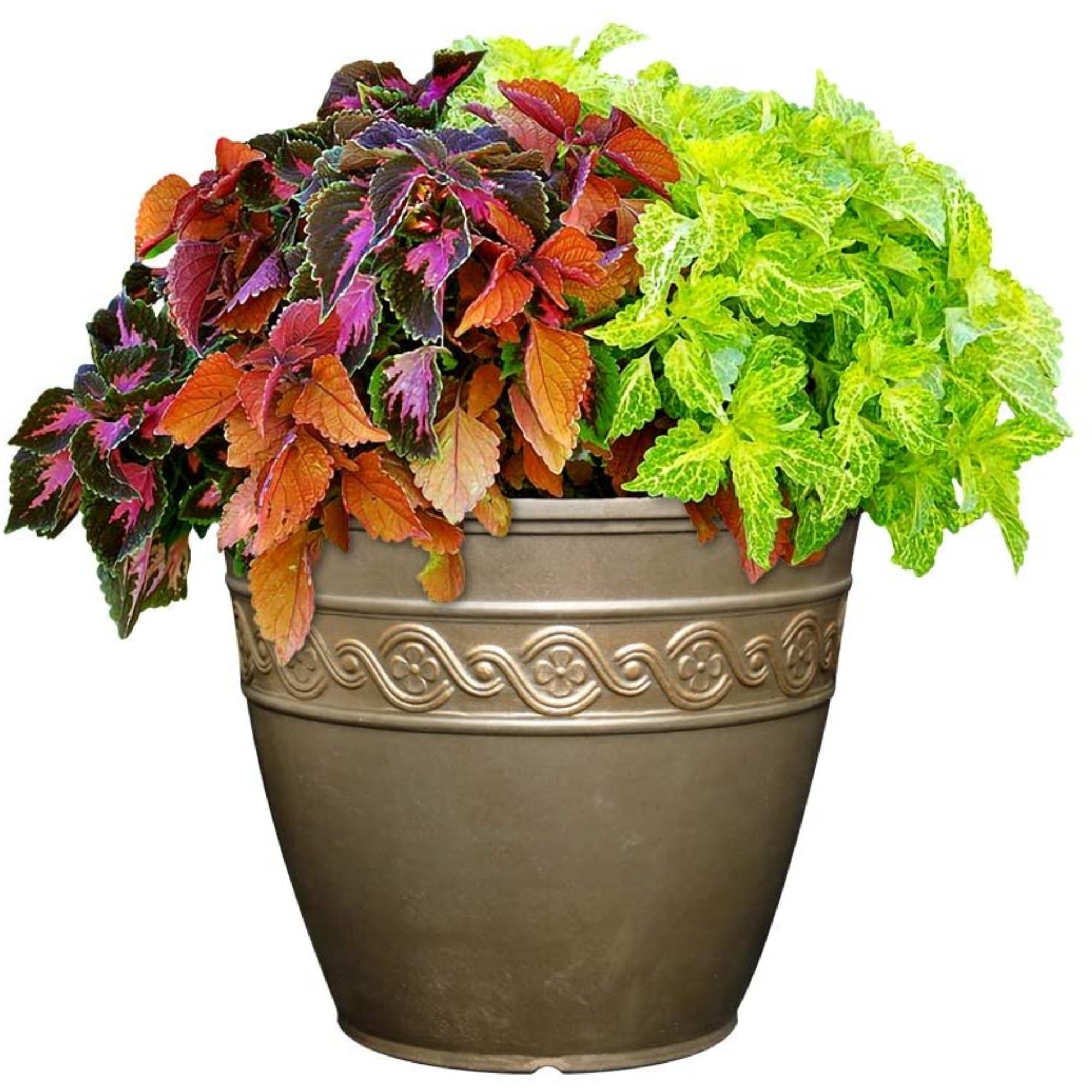 Classic Home and Garden Corinthian Resin Flower Pot Planter