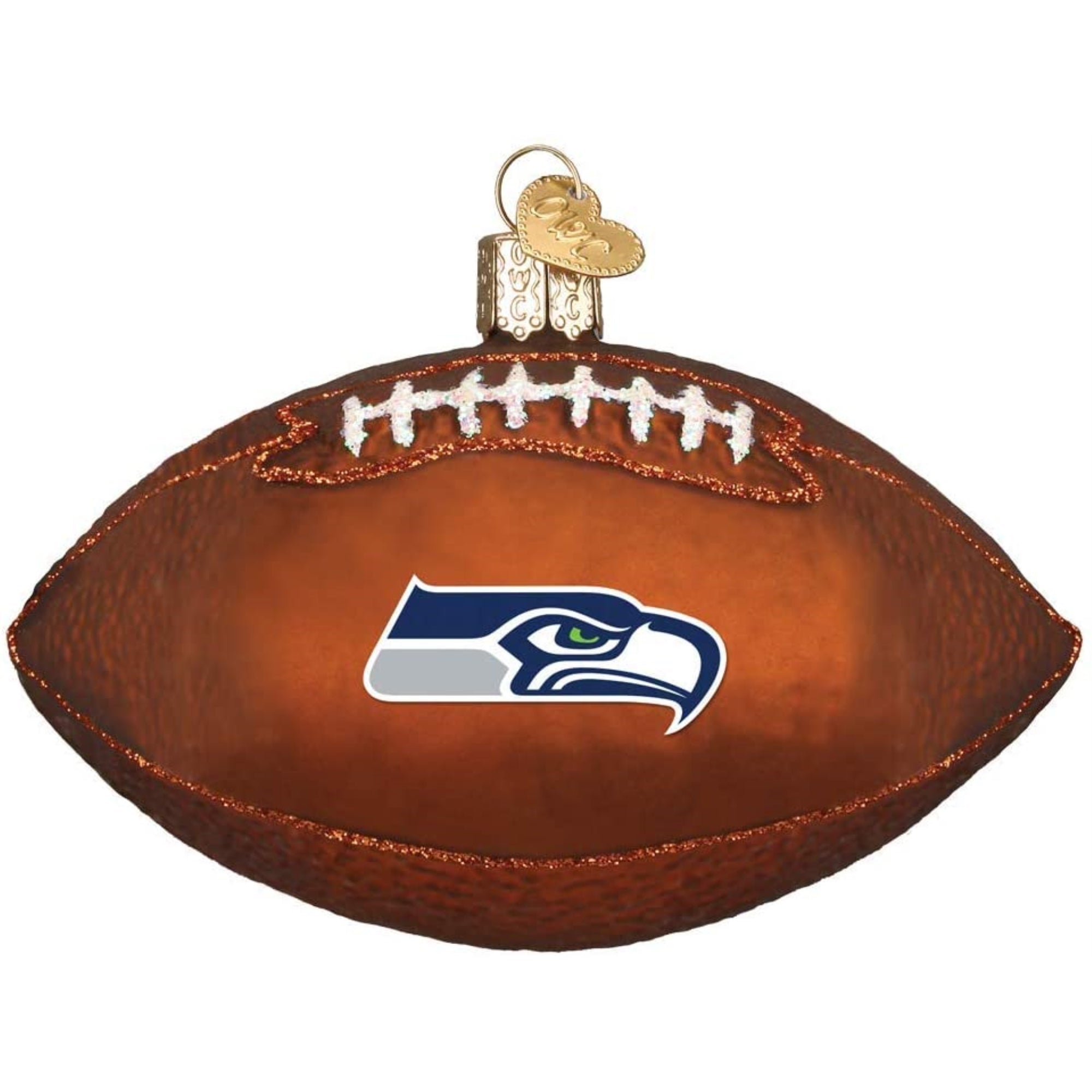 Old World Christmas Seattle Seahawks Football Ornament For Christmas Tree